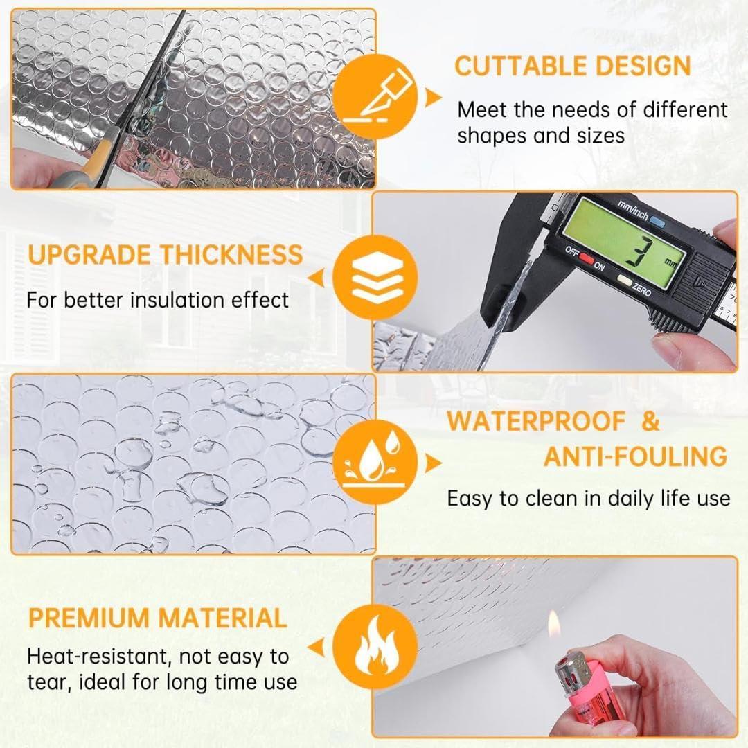 Reflectix Aislante Térmico Doble Burbuja 30.48x1.22m Plata