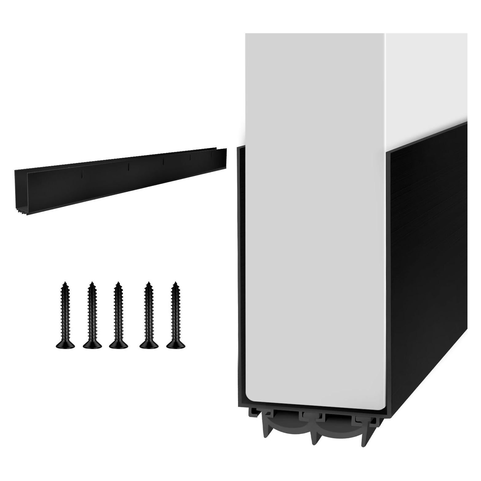 Sellador de Puerta 99 cm YYGCL Aluminio Negro Ahorro Energía