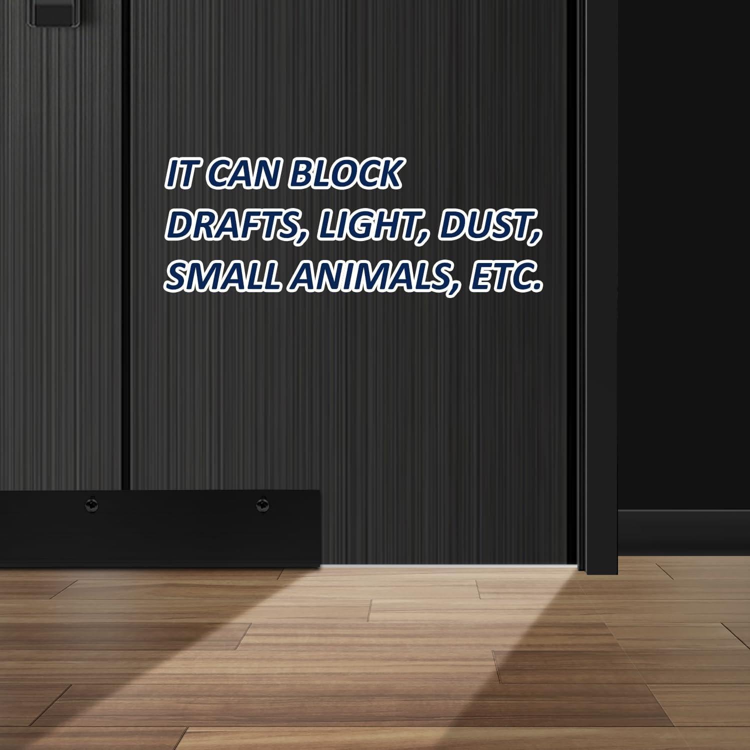 Sellador de Puerta 99 cm YYGCL Aluminio Negro Ahorro Energía