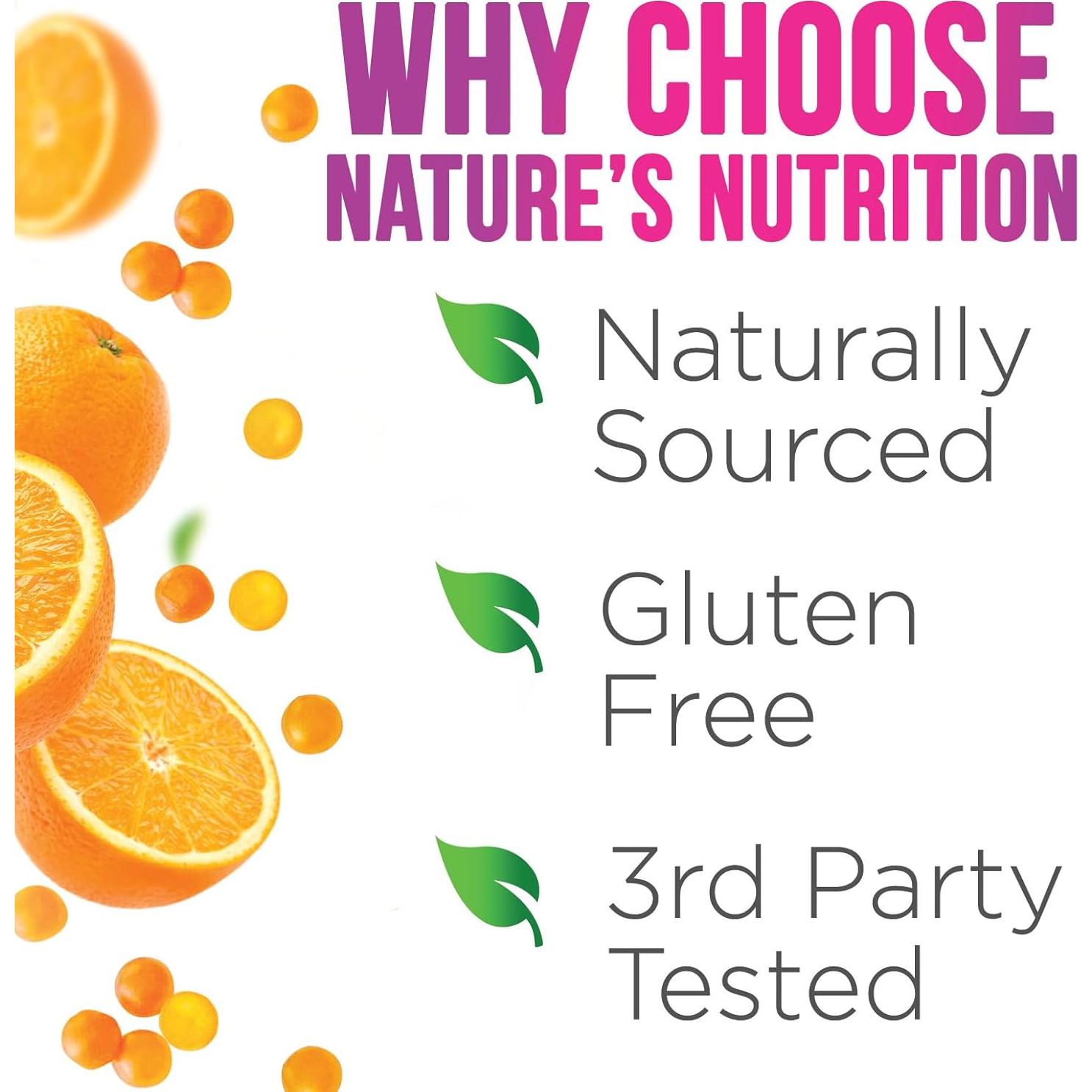 Gomitas de Colágeno Nature's Nutrition 2500mcg Biotina 60 Unidades