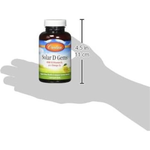 Suplemento de Vitamina D3 Carlson Labs 4000 IU 120 Softgels