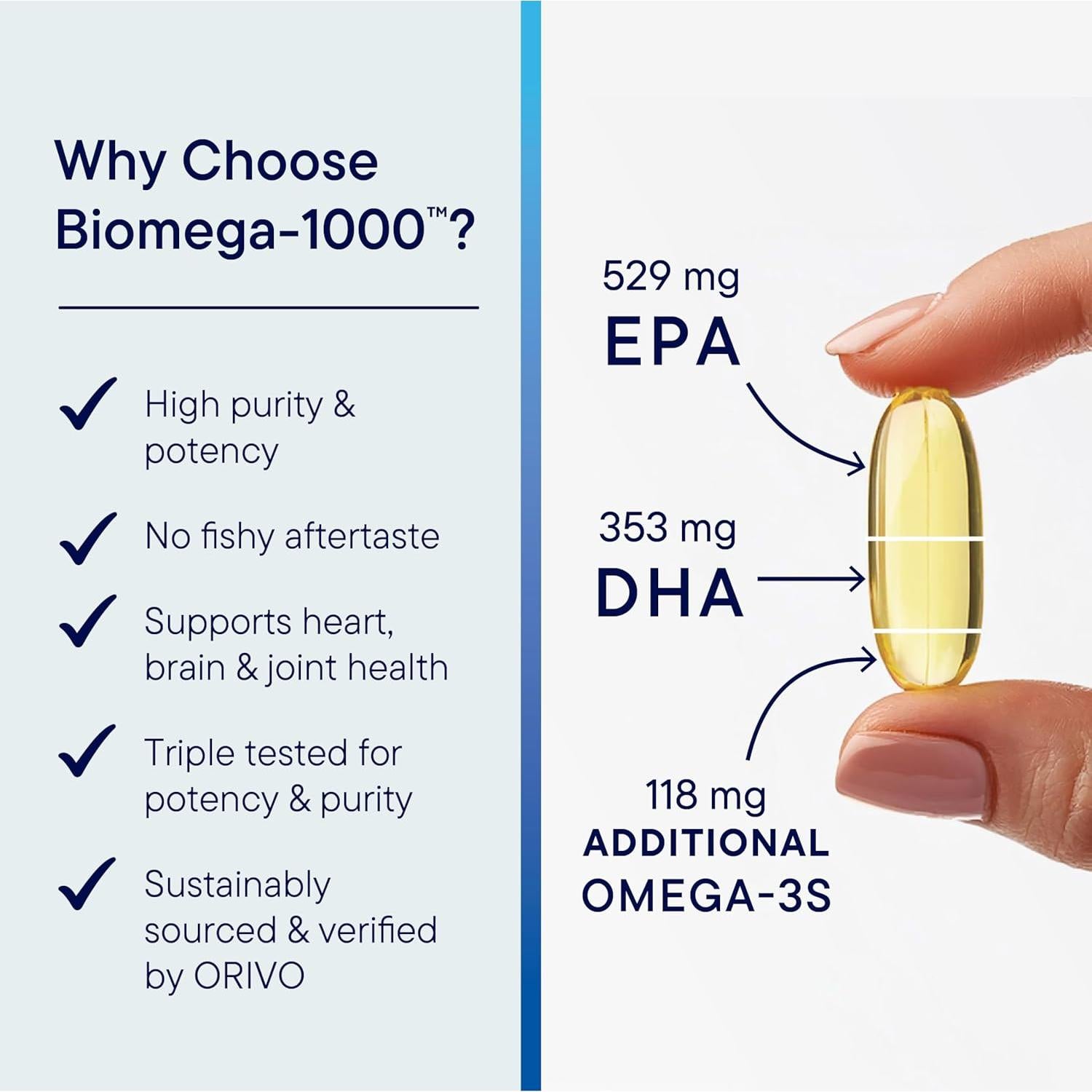 Biotics Research Biomega-1000 Omega 3 Aceite de Pescado 1000mg - 90 Cápsulas