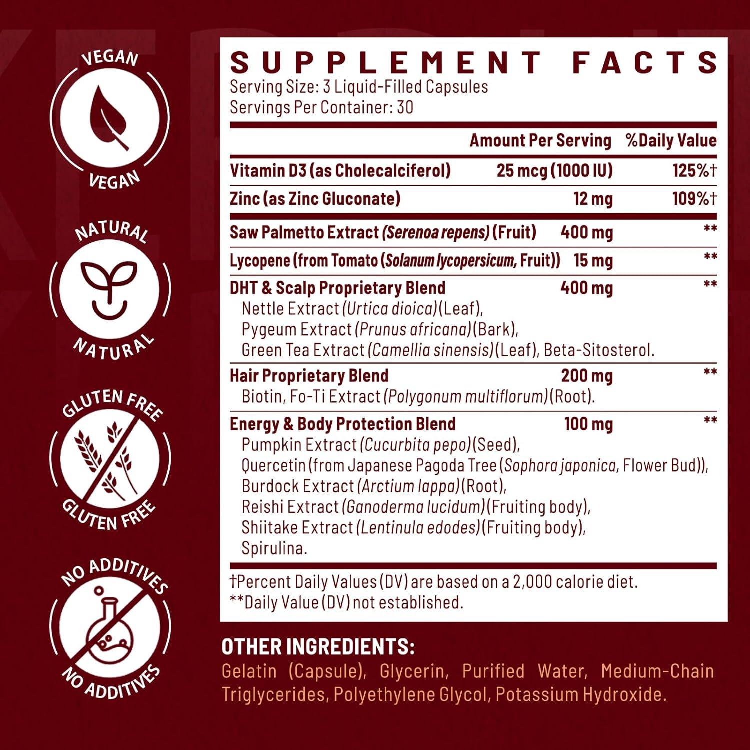 Bloqueador de DHT Vivaravida 90 Cápsulas Líquidas para Cabello