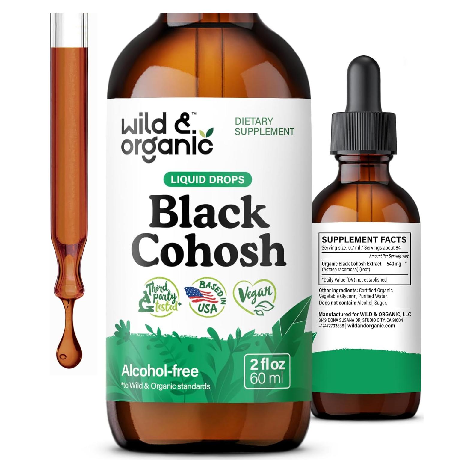 Extracto Líquido de Cohosh Negro Orgánico 540 mg - 60 ml