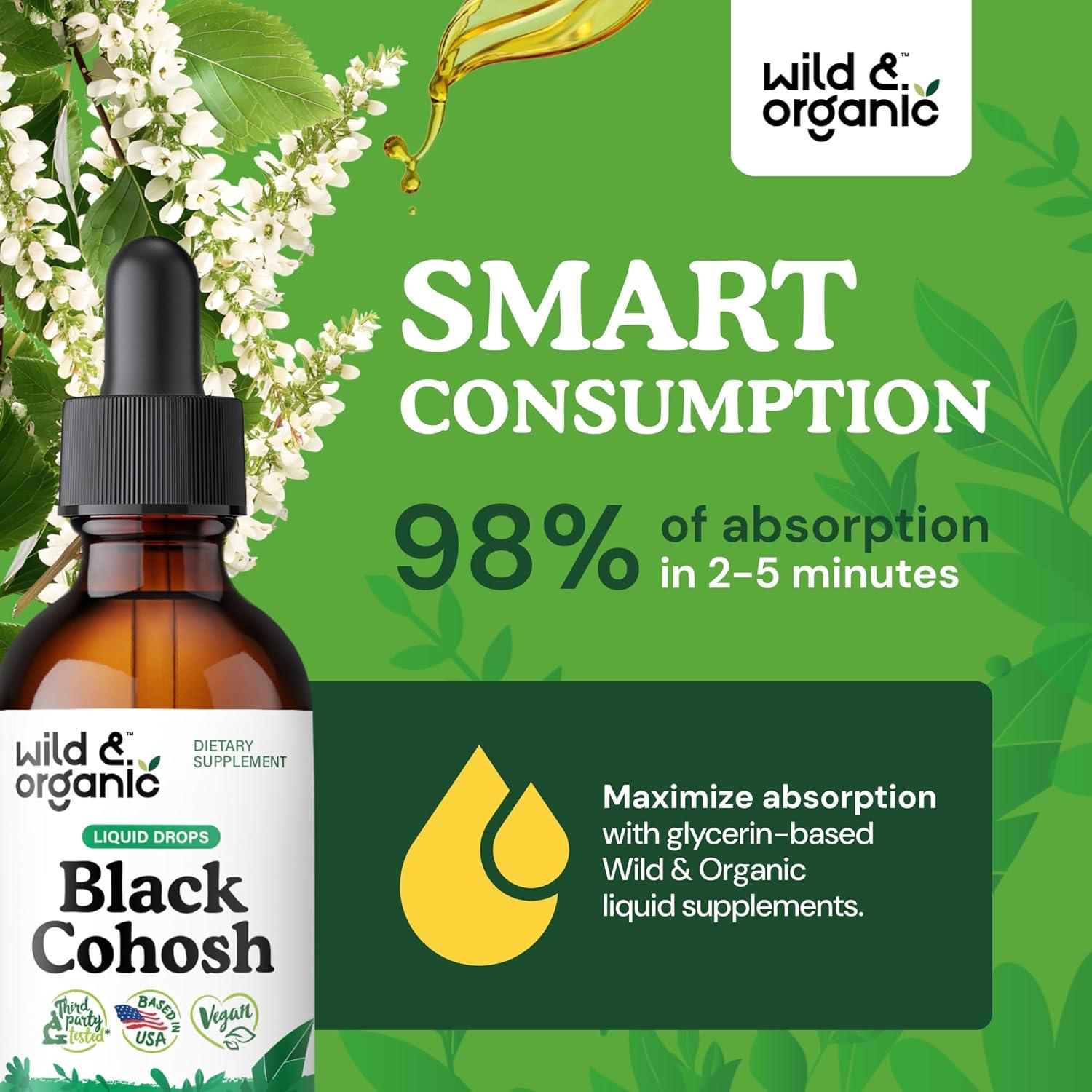 Extracto Líquido de Cohosh Negro Orgánico 540 mg - 60 ml