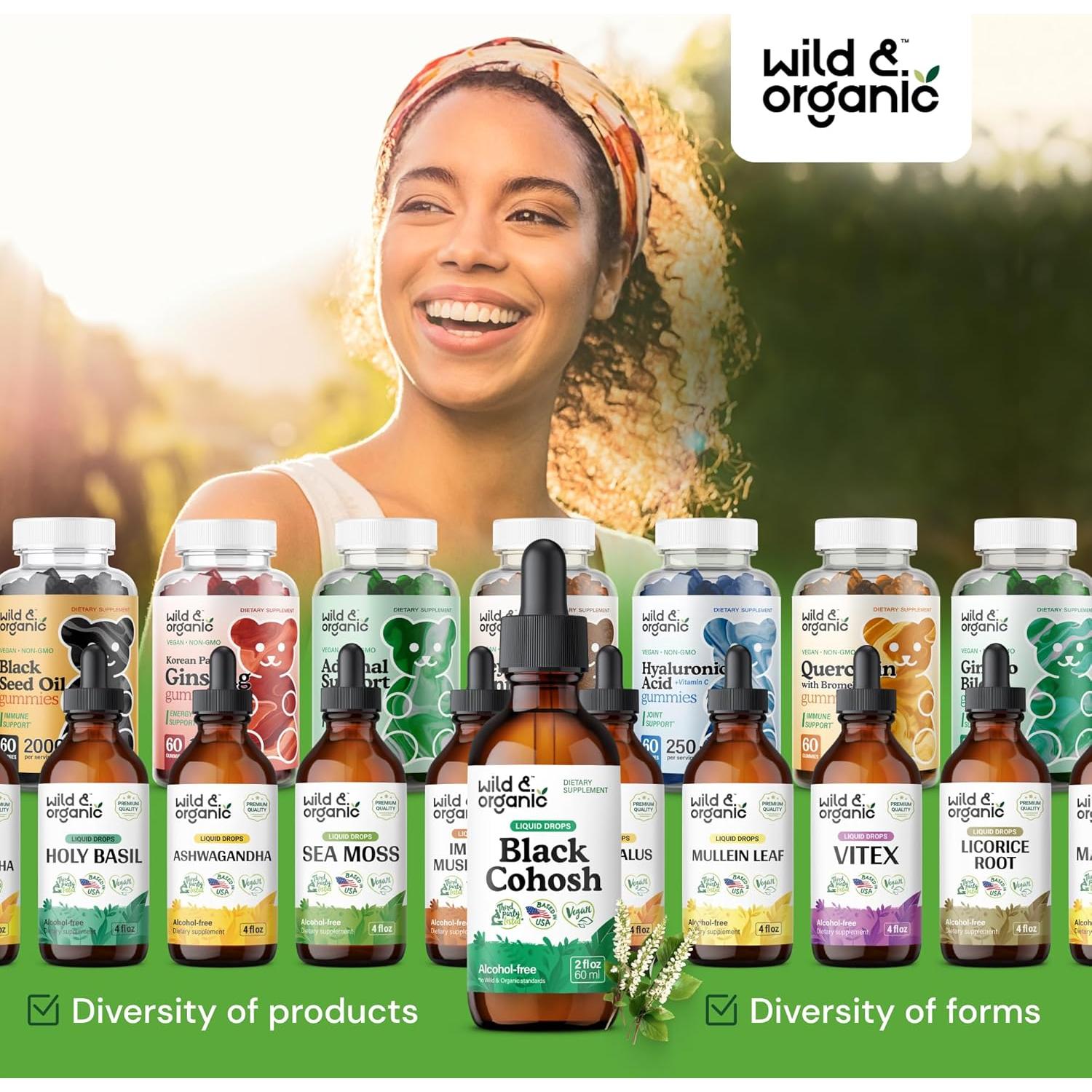 Extracto Líquido de Cohosh Negro Orgánico 540 mg - 60 ml