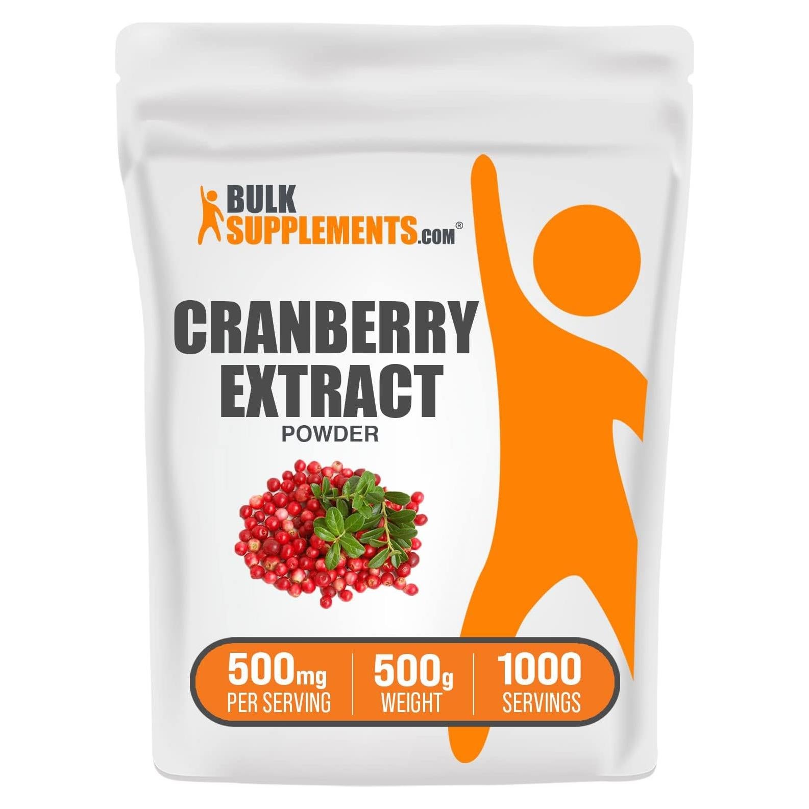 Polvo de Extracto de Arándano BulkSupplements 500g - Vegano y Sin Gluten