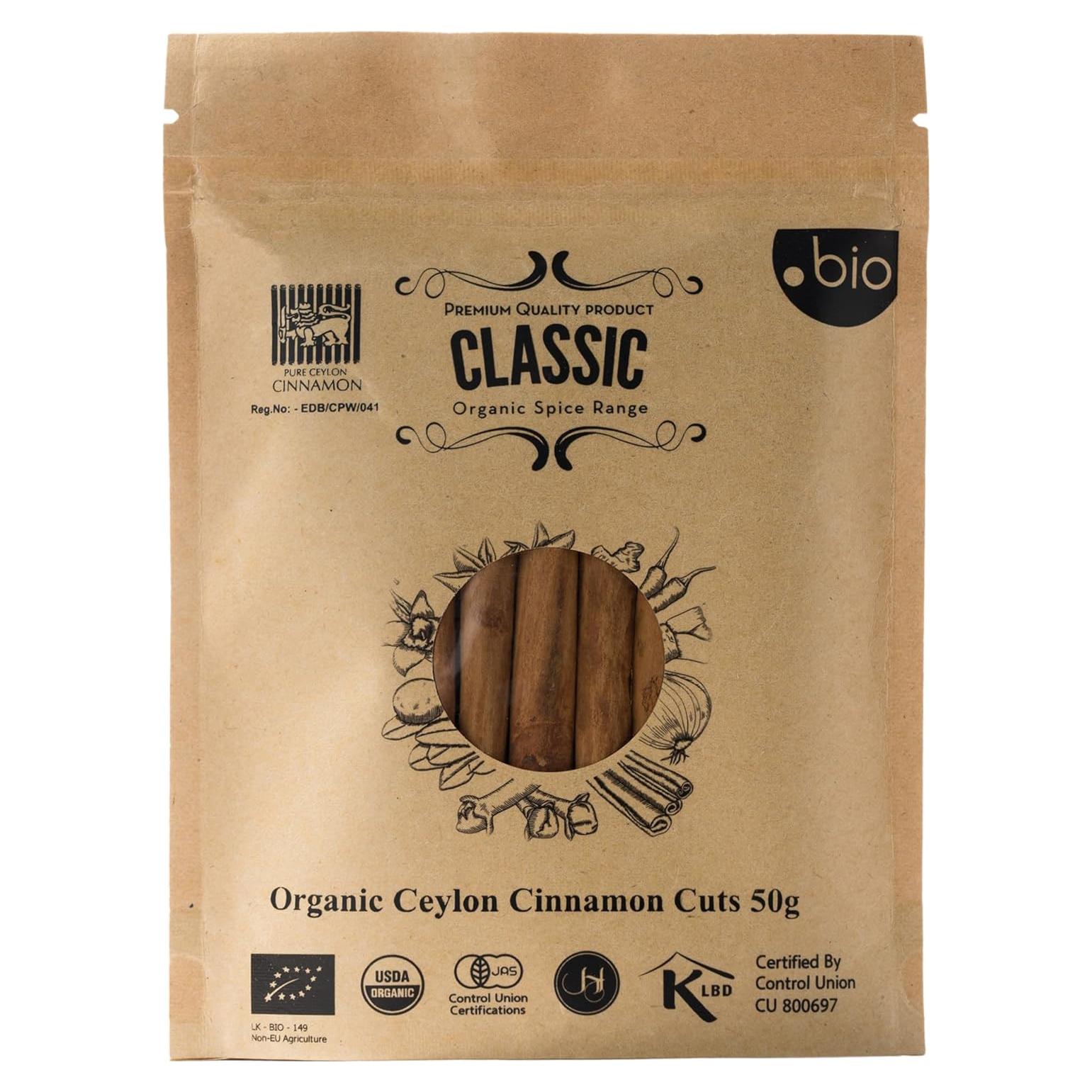 Palitos de Canela de Ceilán Orgánica 100g - Calidad Premium