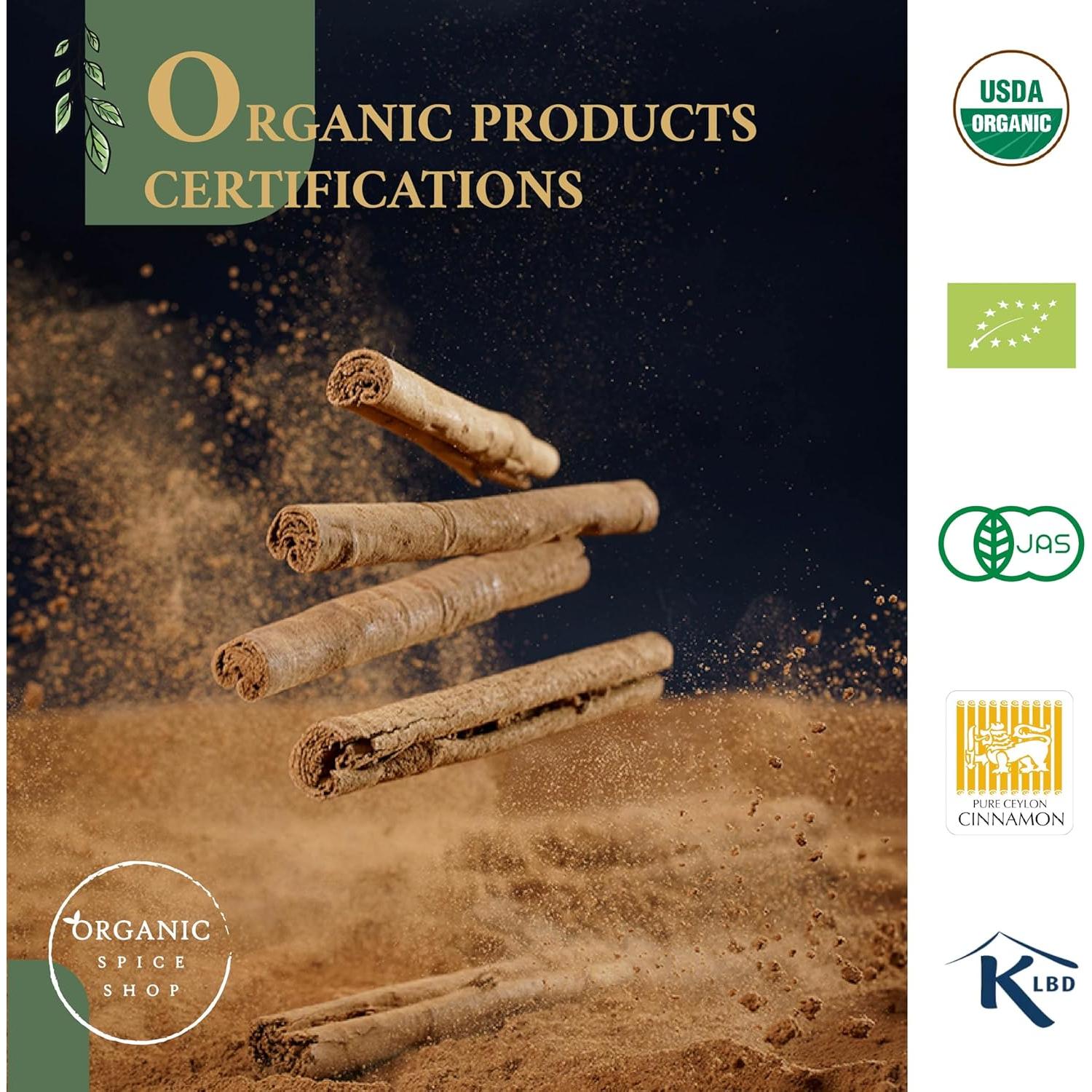 Palitos de Canela de Ceilán Orgánica 100g - Calidad Premium