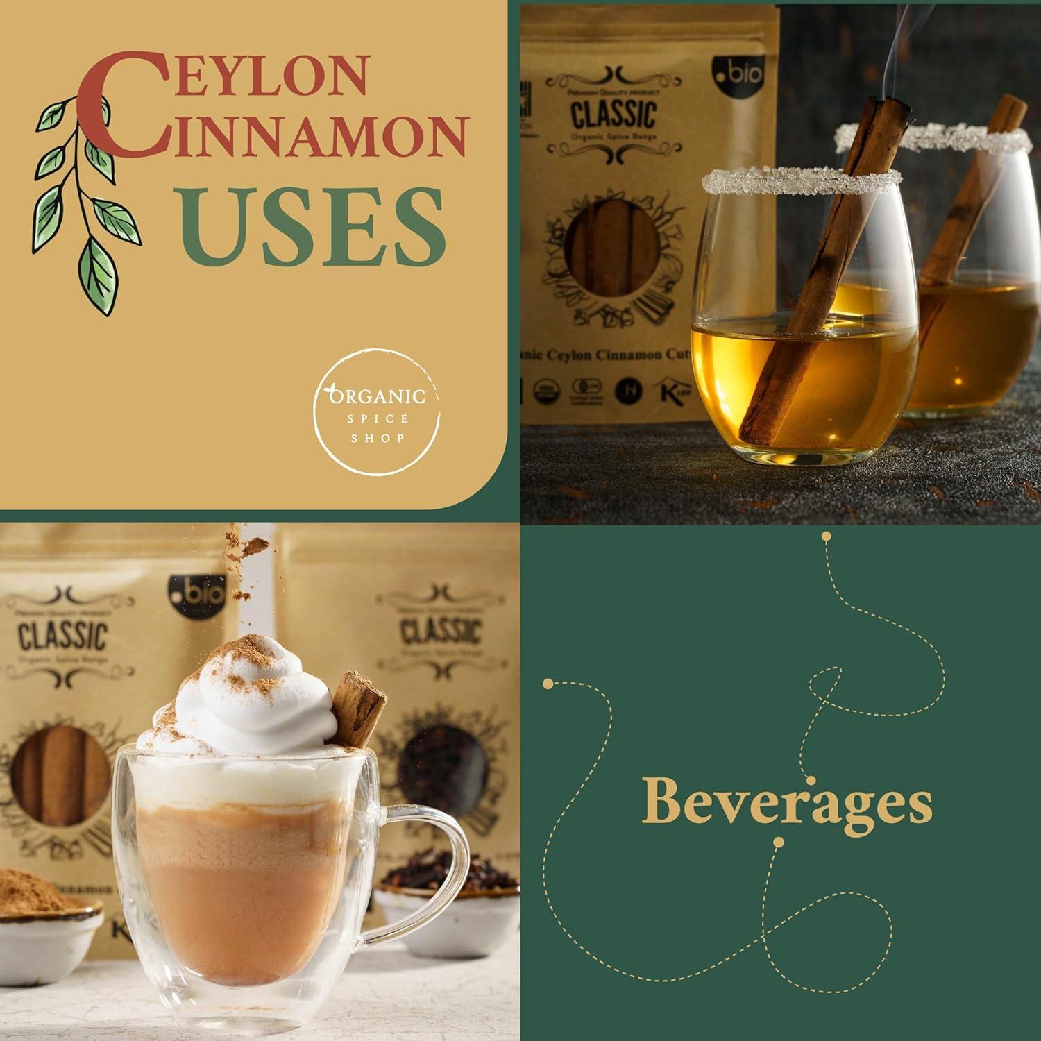 Palitos de Canela de Ceilán Orgánica 100g - Calidad Premium