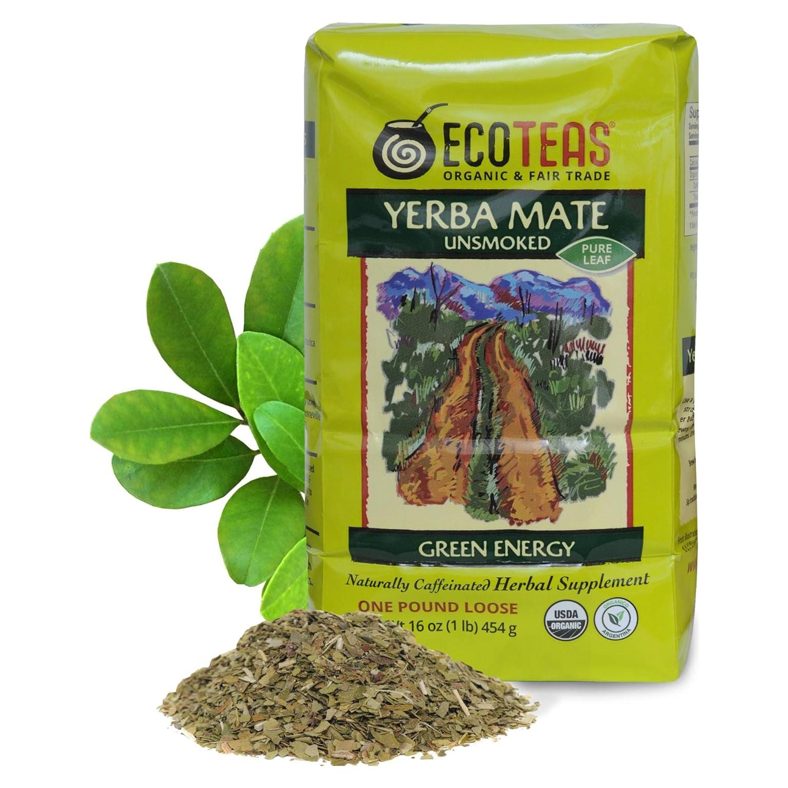Té de Yerba Mate Orgánico ECOTEAS 0.45 kg - Energía Natural