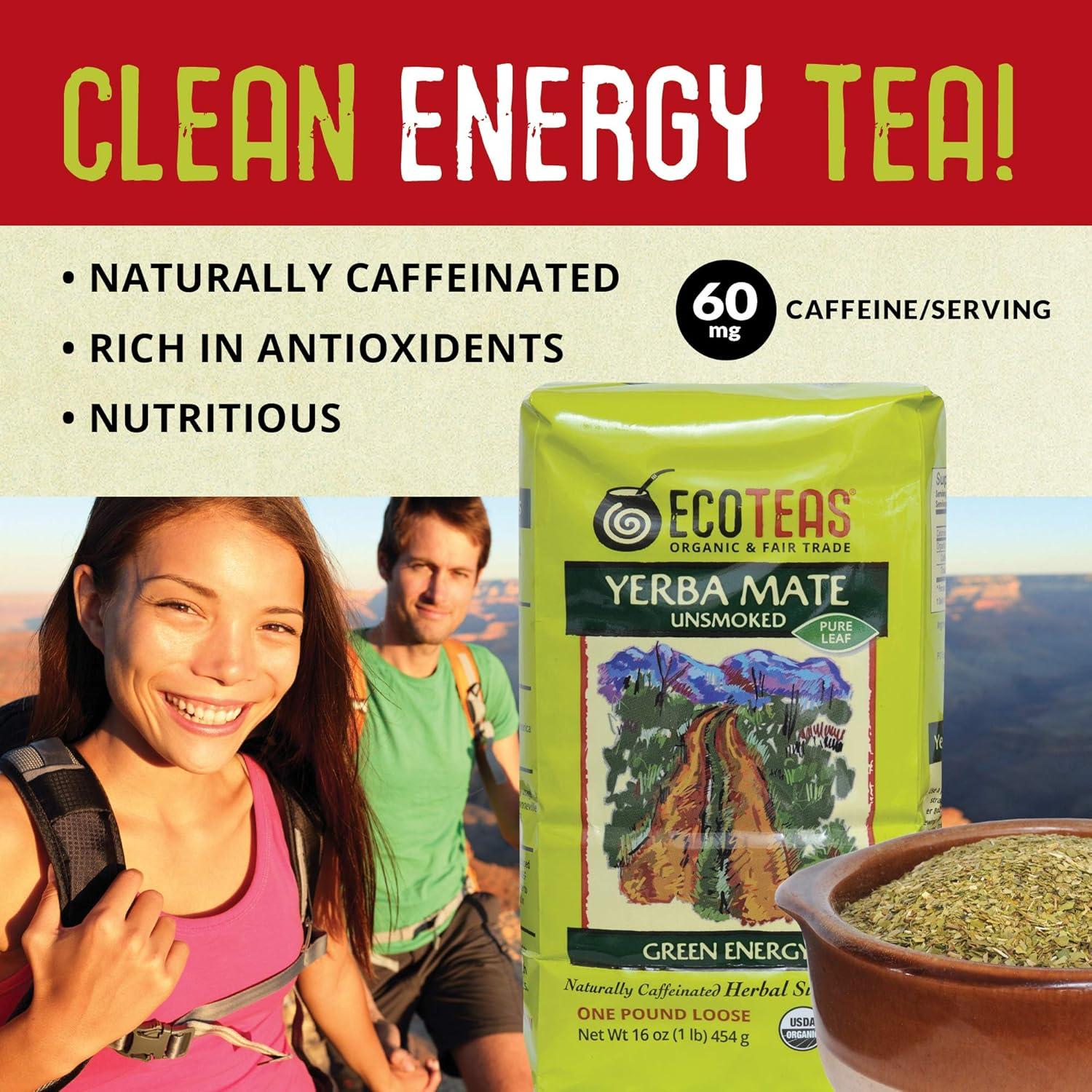Té de Yerba Mate Orgánico ECOTEAS 0.45 kg - Energía Natural