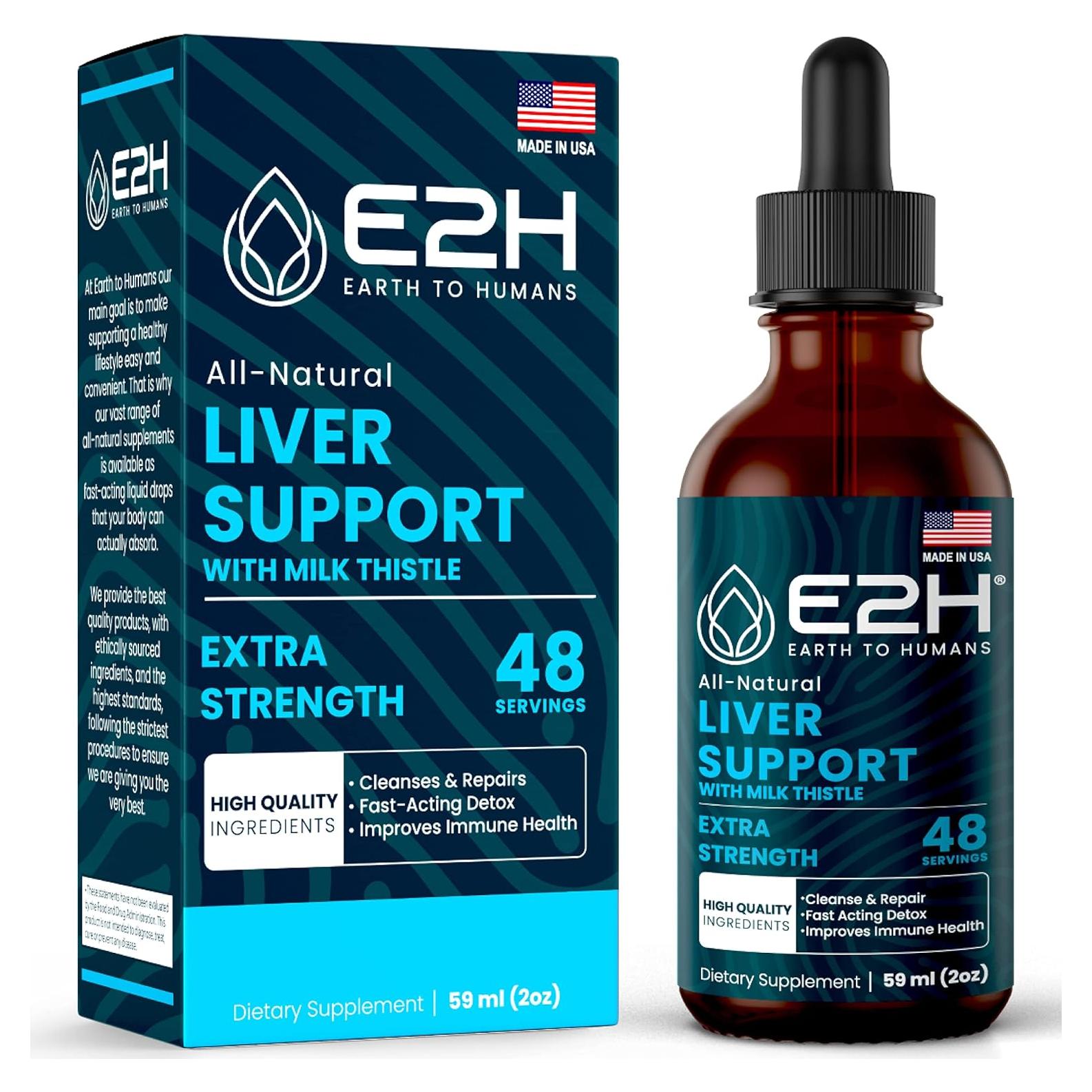 Suplemento Herbal Desintoxicante E2H - Soporte Hepático 60 ml