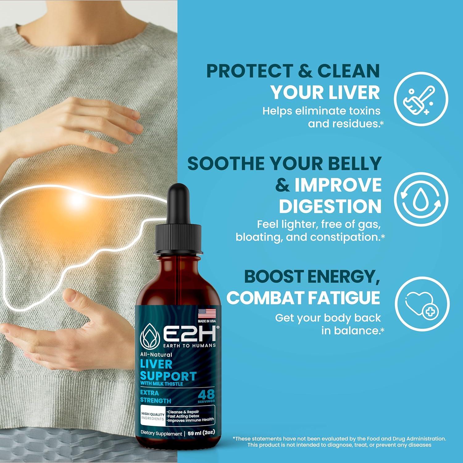 Suplemento Herbal Desintoxicante E2H - Soporte Hepático 60 ml