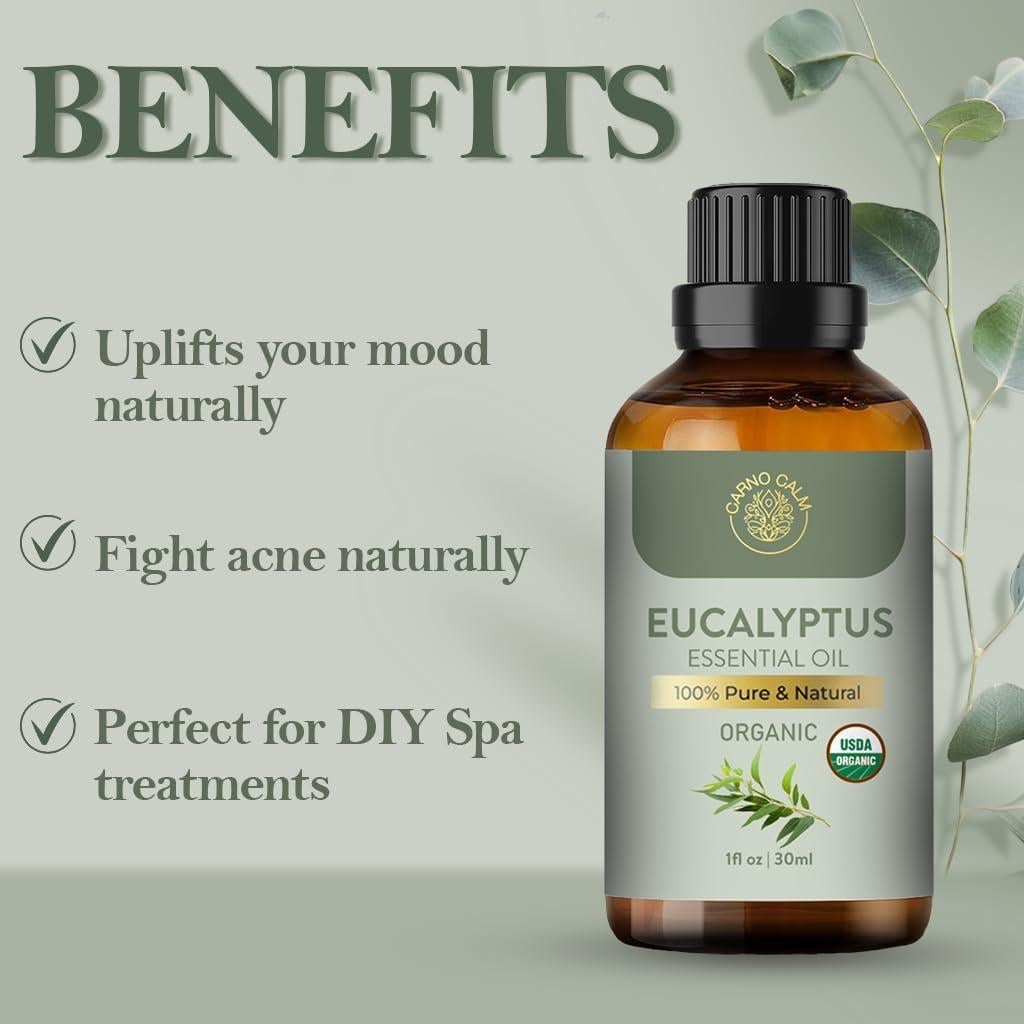 Aceite Esencial de Eucalipto Carno Calm 29.57 ml Orgánico