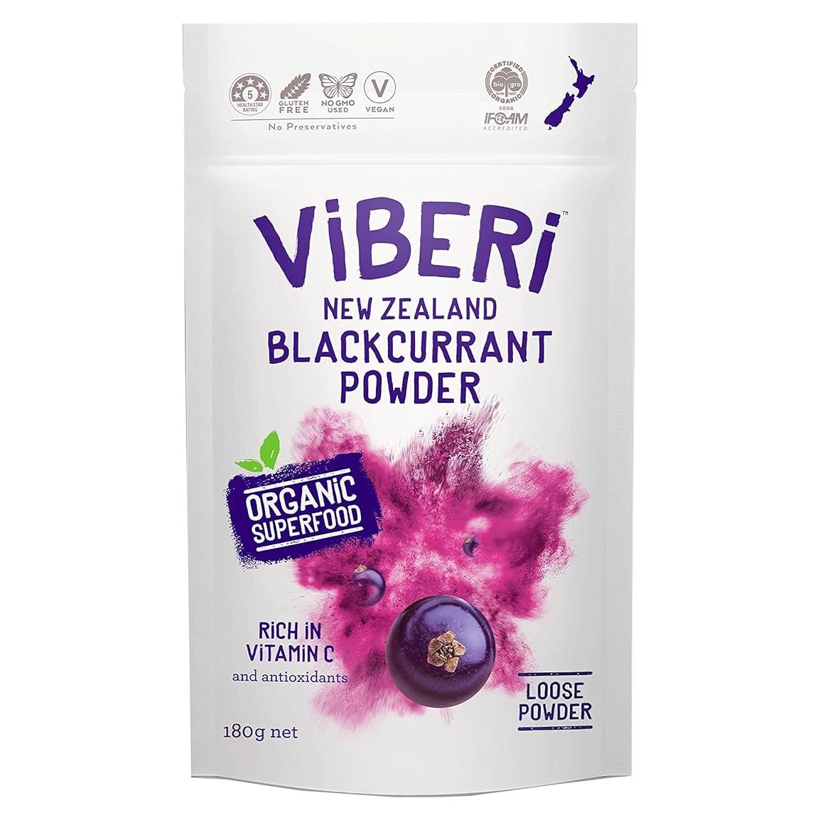 Polvo de Grosella Negra Orgánica ViBERi 180g - Vitamina C