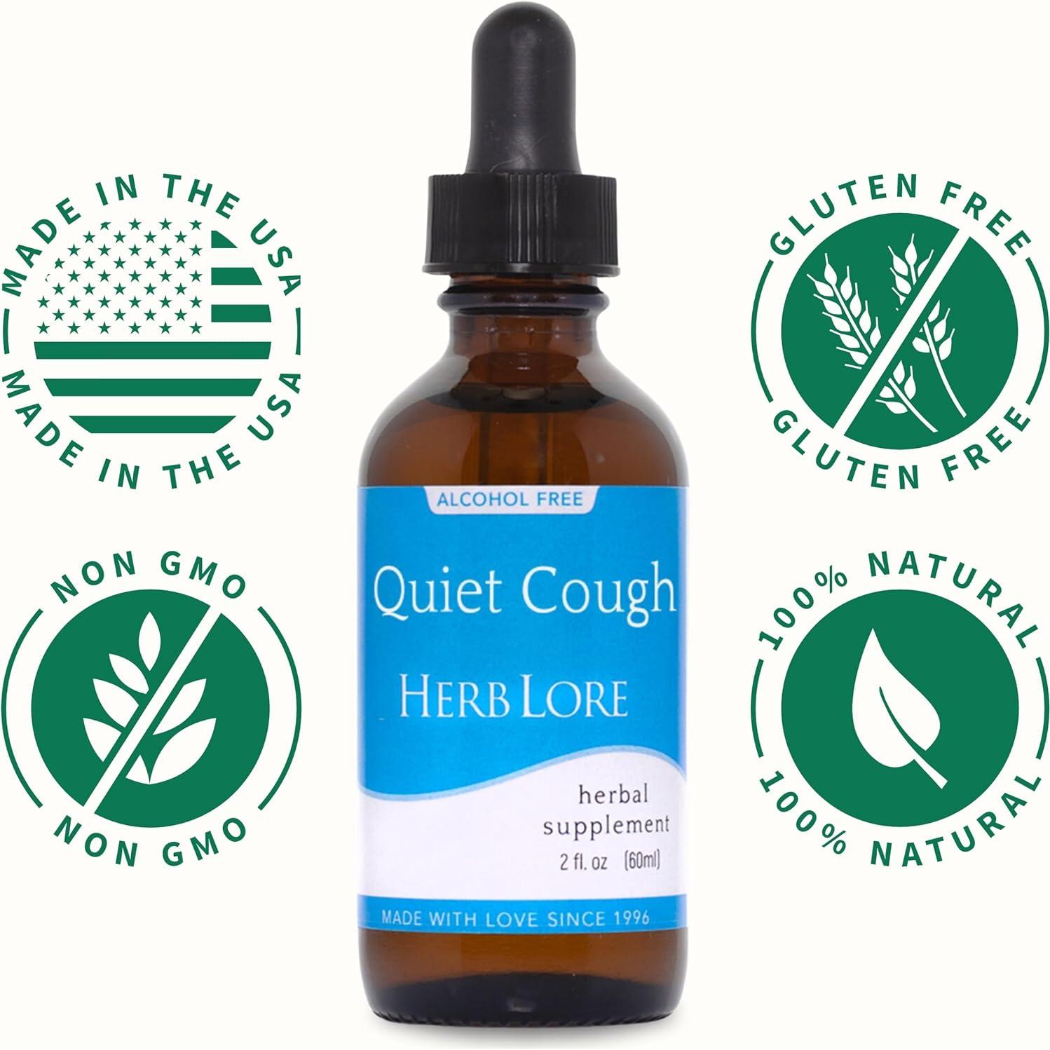 Tintura Quiet Cough Herb Lore - Gotas para la Tos 60 ml