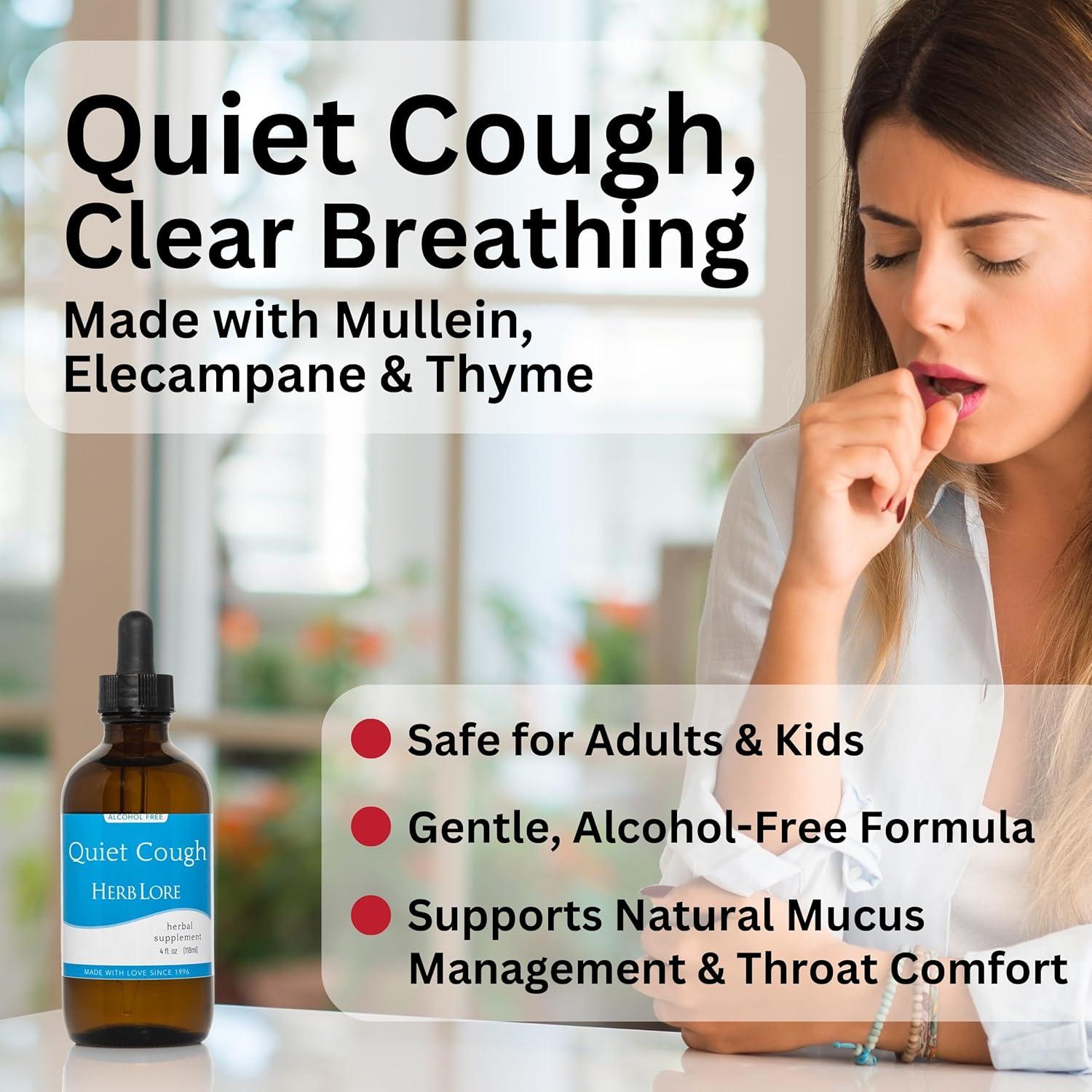 Tintura Quiet Cough Herb Lore - Gotas para la Tos 60 ml