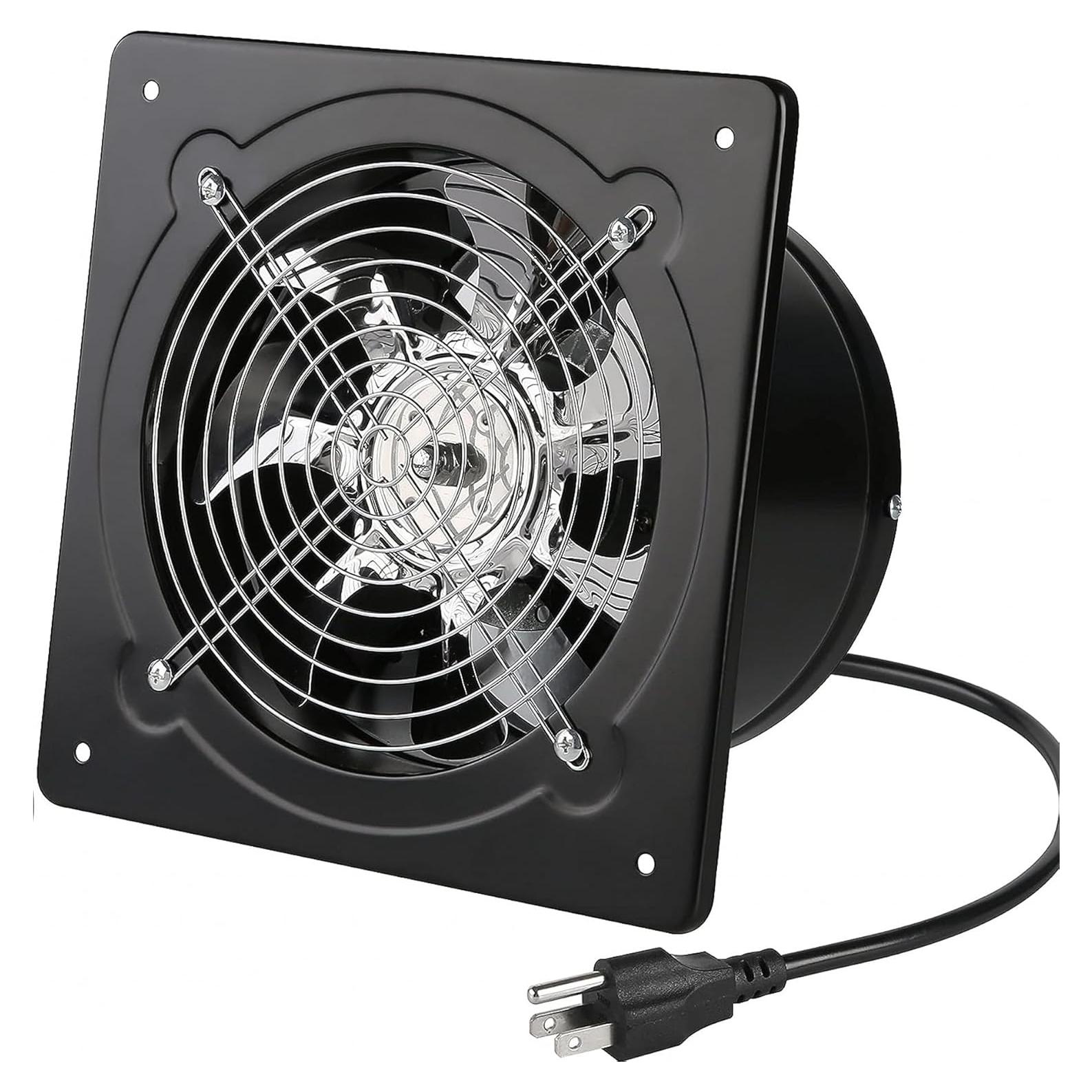 Ventilador de Escape Aydomer 40W 6" Pared Negro Eficiente