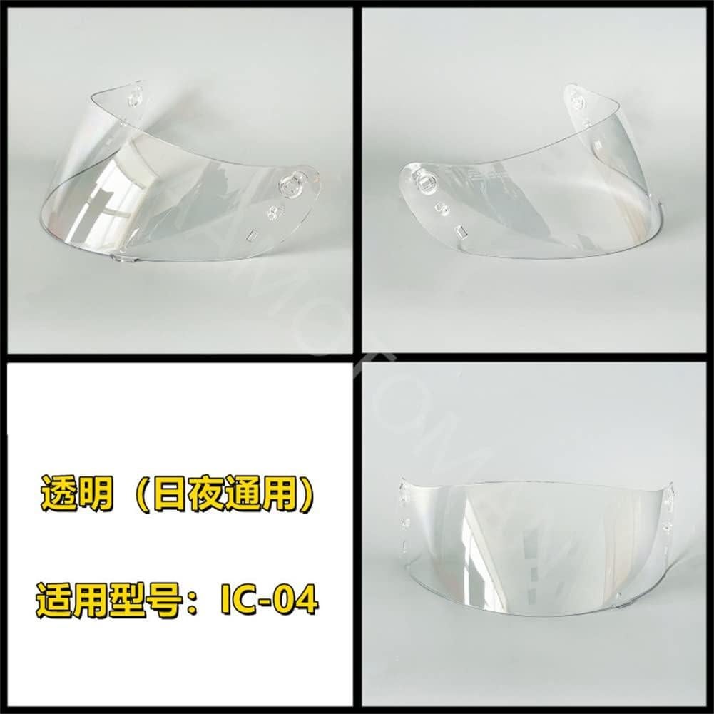 Visera Casco Motocicleta Moontogo IC-04 Transparente UV