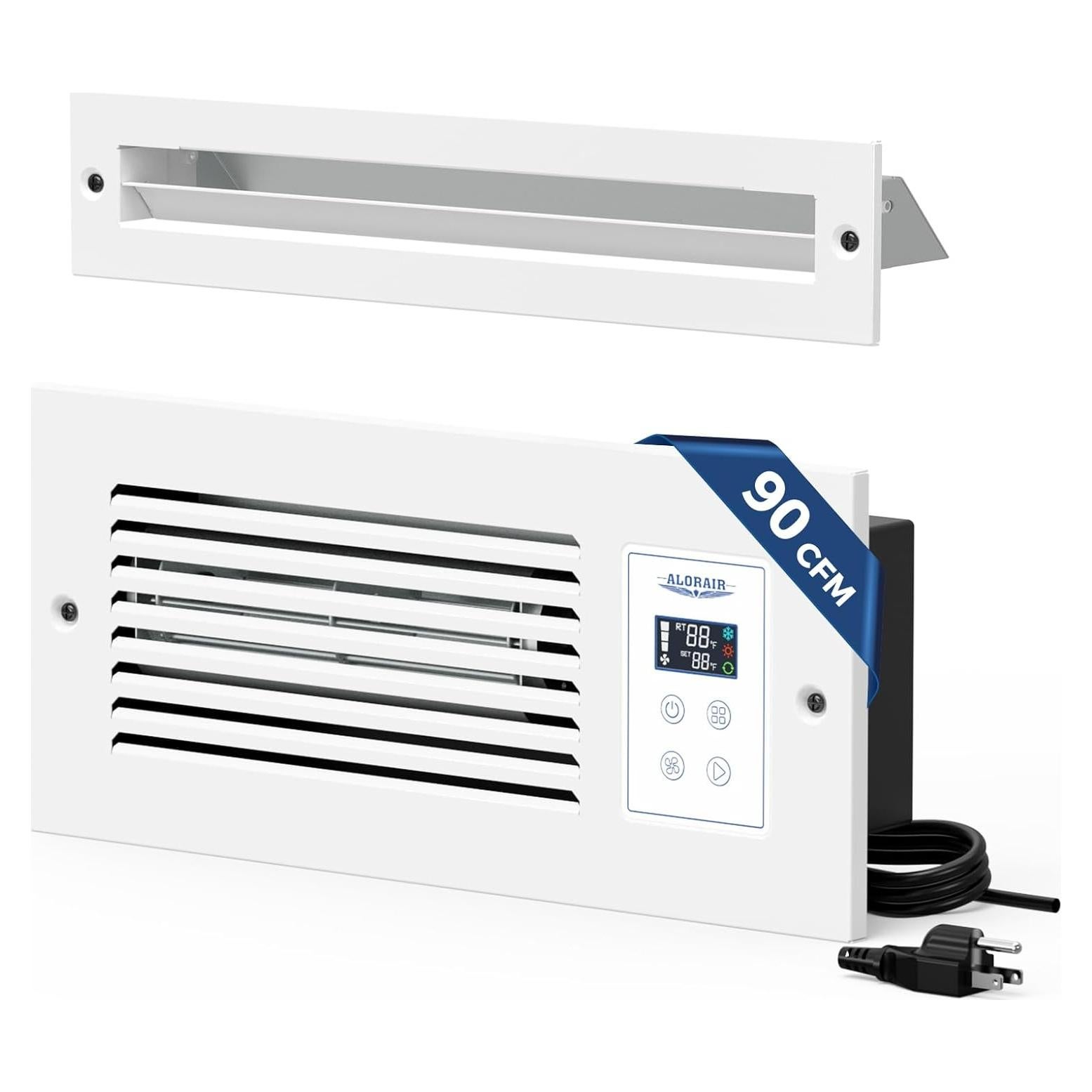 Ventilador de Escape ALORAIR AirTran T90, 90 CFM, Blanco