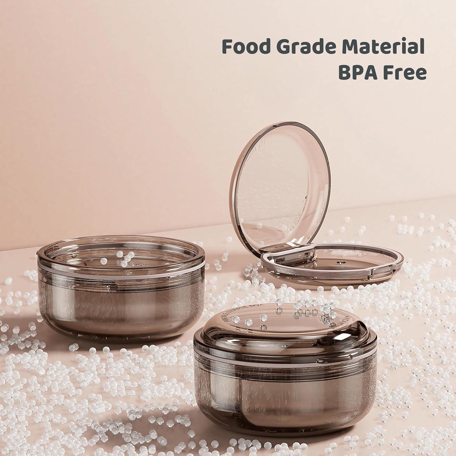 Estuche Limpiador de Dentaduras Murri&Murrdi Negro 11.2x10.9cm