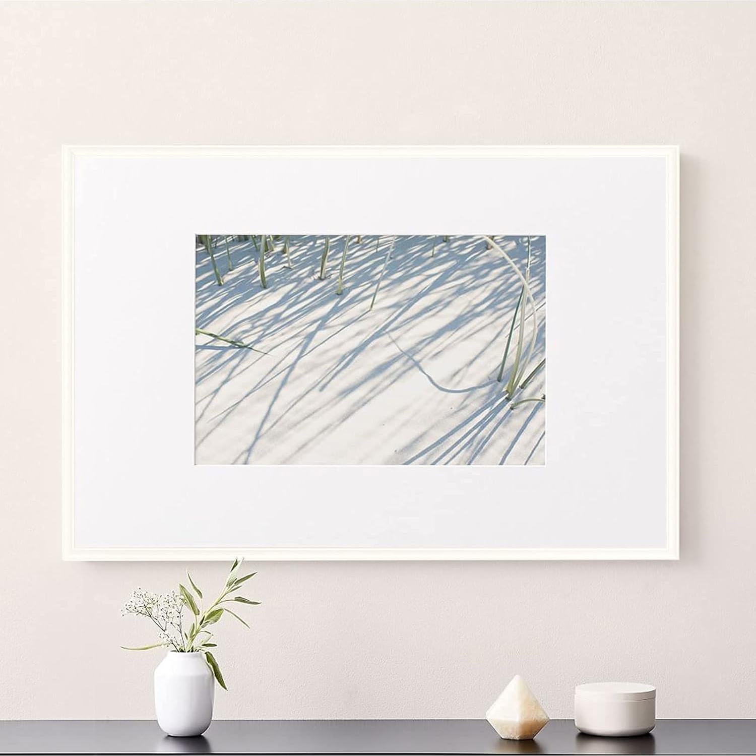 Moldura de Pared Autoadhesiva Gaahing 3m x 2.7cm PVC Blanco