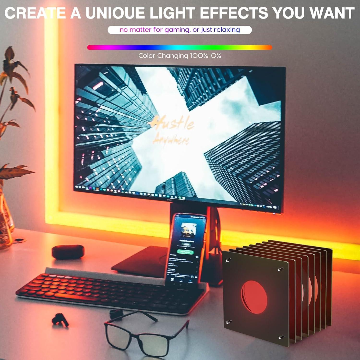 Luz Nocturna Tranzlume 16 Colores 4 Modos Recargable 15.24 cm