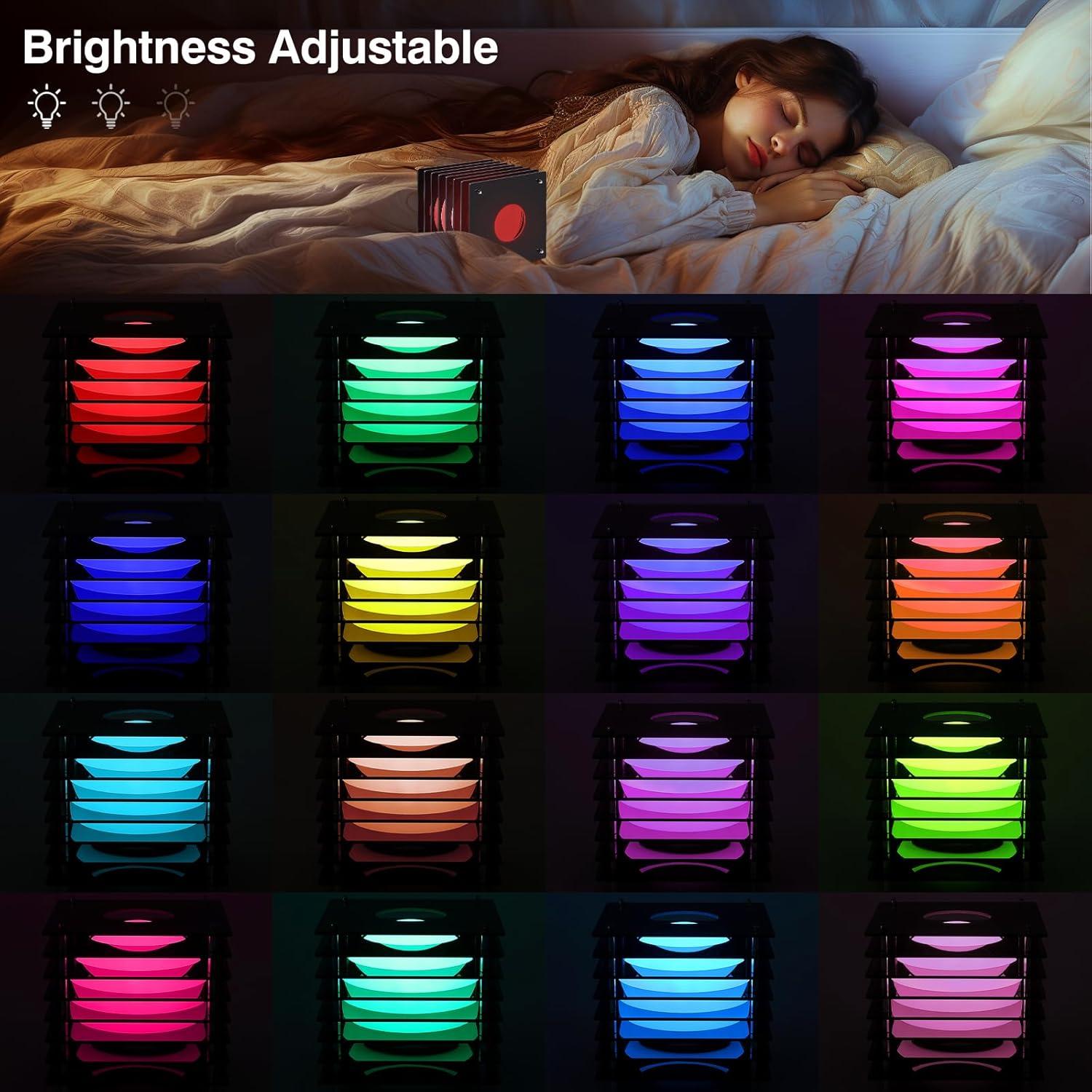 Luz Nocturna Tranzlume 16 Colores 4 Modos Recargable 15.24 cm