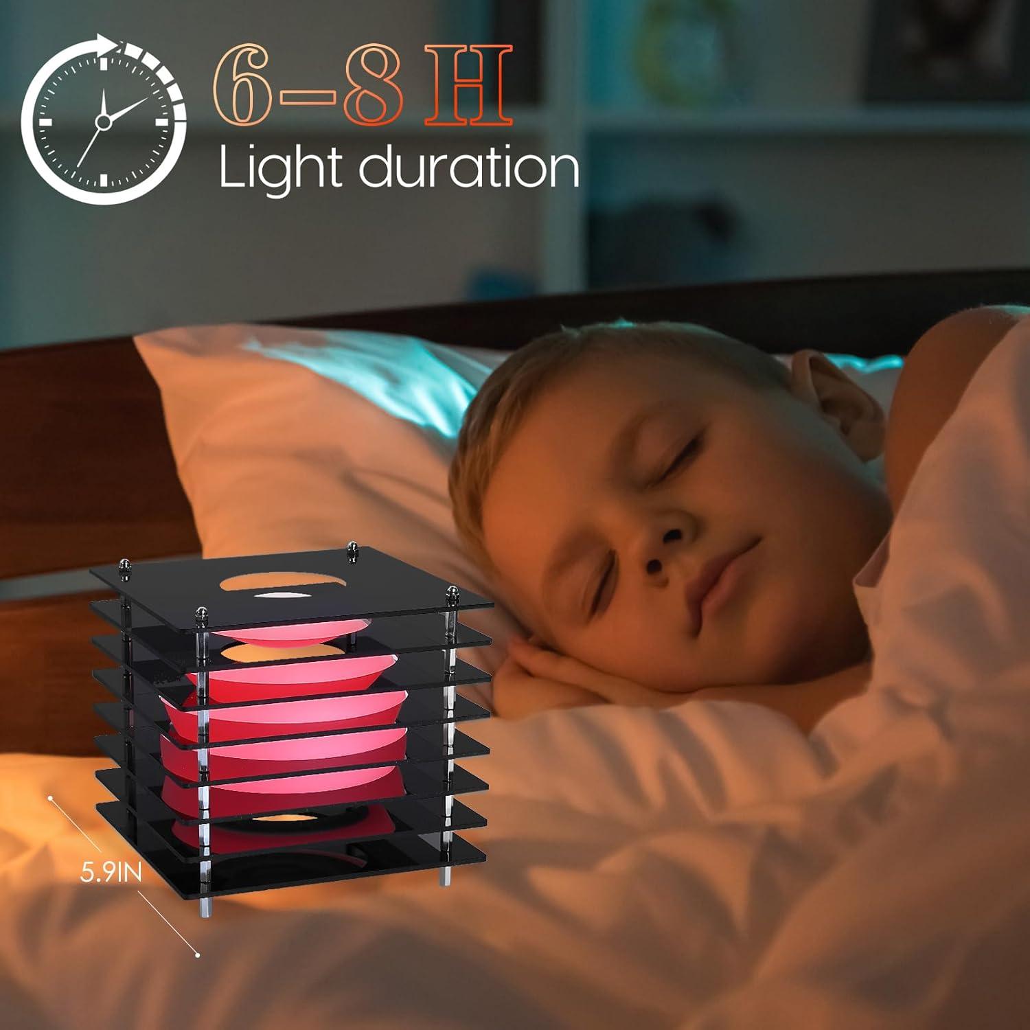 Luz Nocturna Tranzlume 16 Colores 4 Modos Recargable 15.24 cm