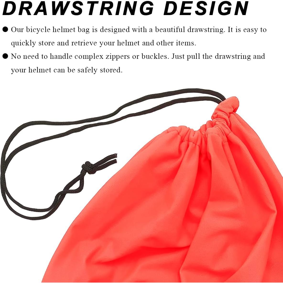 Bolsa para Casco KVAEY Naranja, Tela de Nailon, 47x43 cm