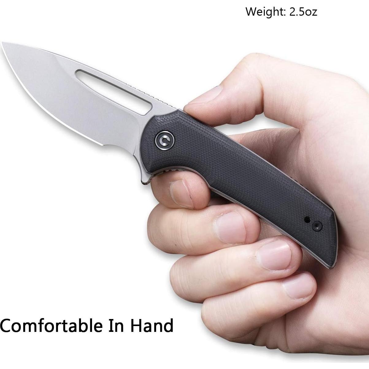 Cuchillo Plegable CIVIVI Odium 6.73 cm D2 Negro G10