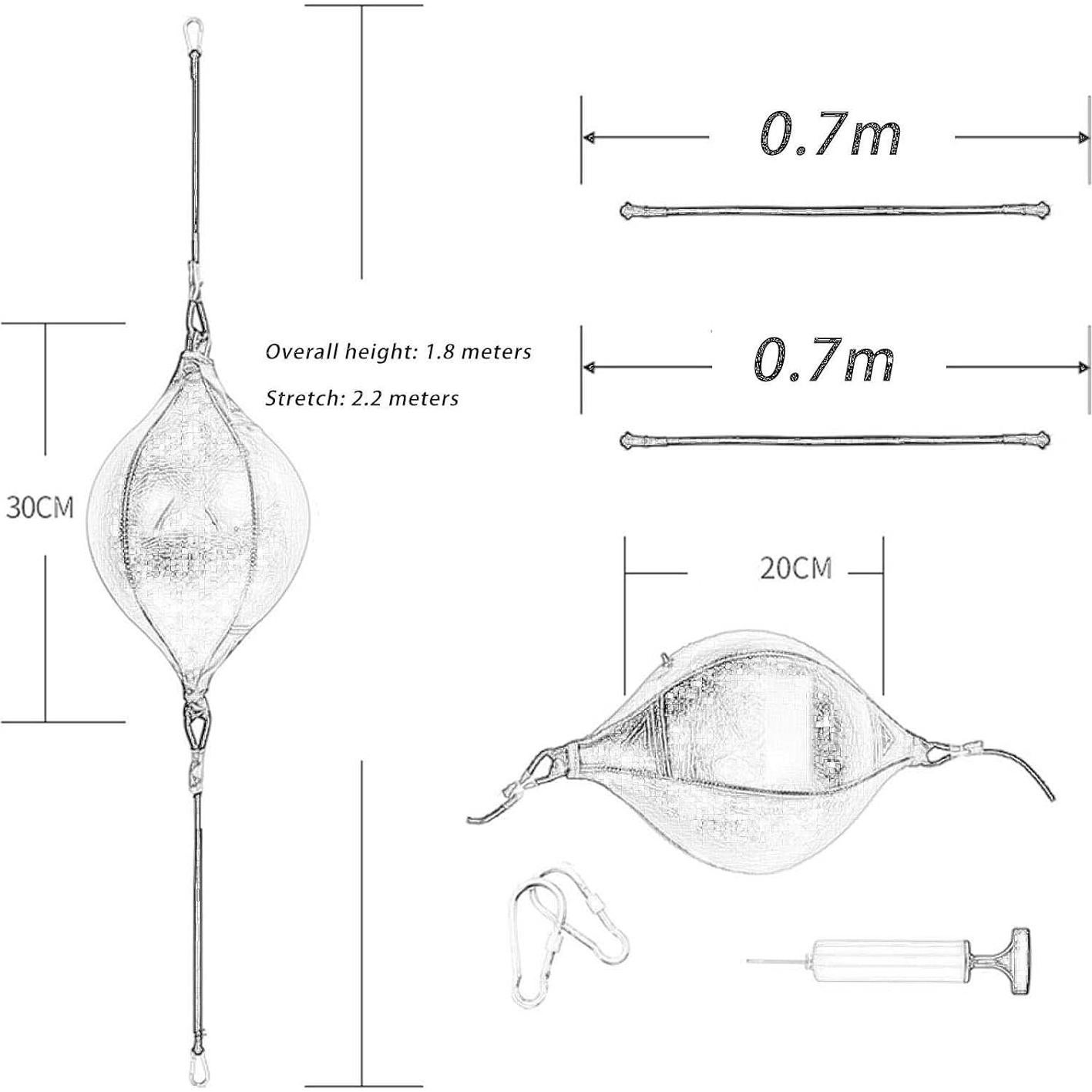 Bolsa de Boxeo Doble Extremo FytStycale 30x20cm Entrenamiento
