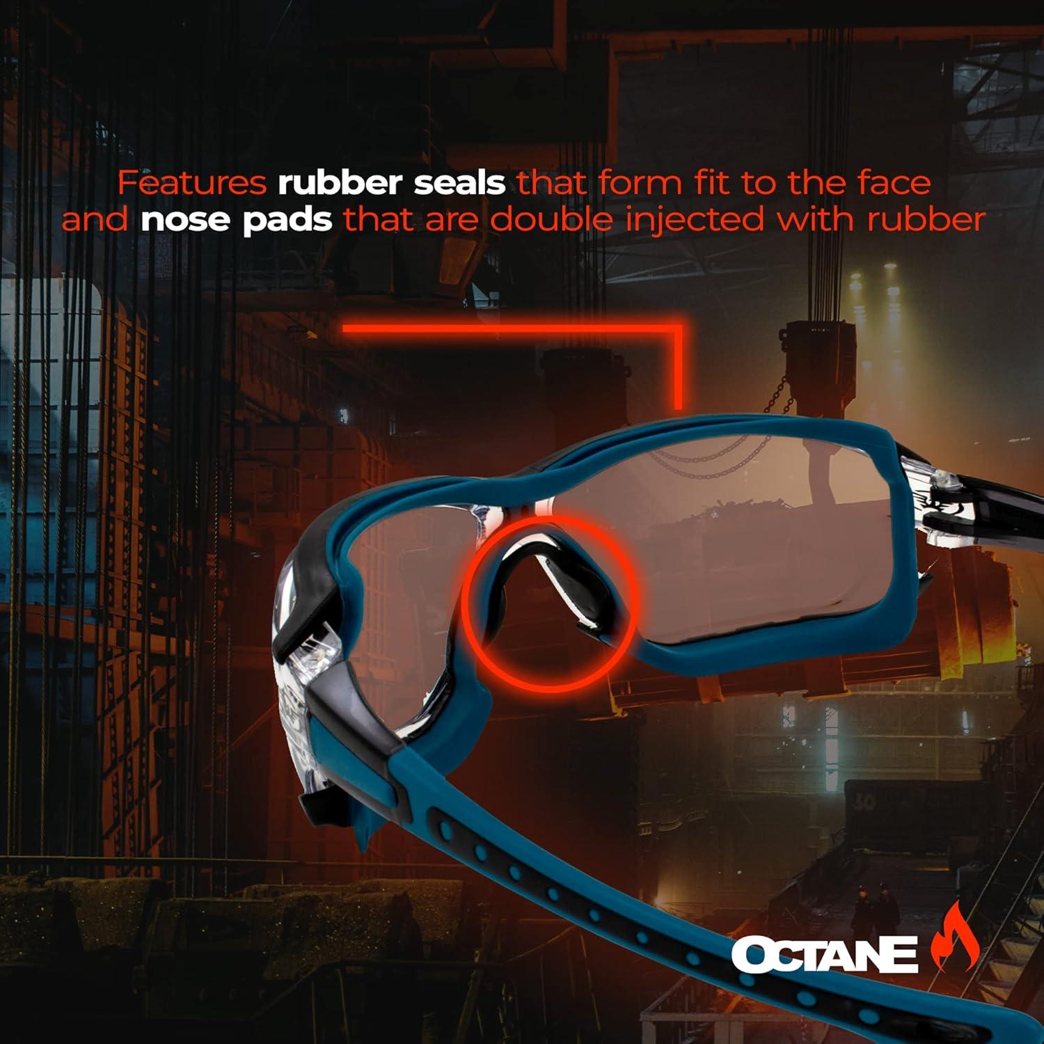 Gafas de Seguridad Motocicleta Global Vision Octane Azul