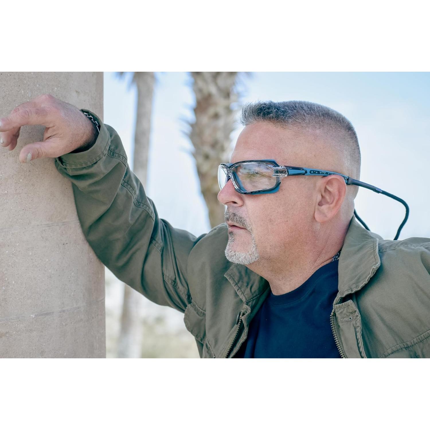 Gafas de Seguridad Motocicleta Global Vision Octane Azul