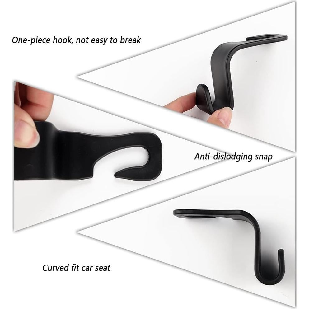 Ganchos de Reposacabezas NHHC 4pcs Multiusos para Coche