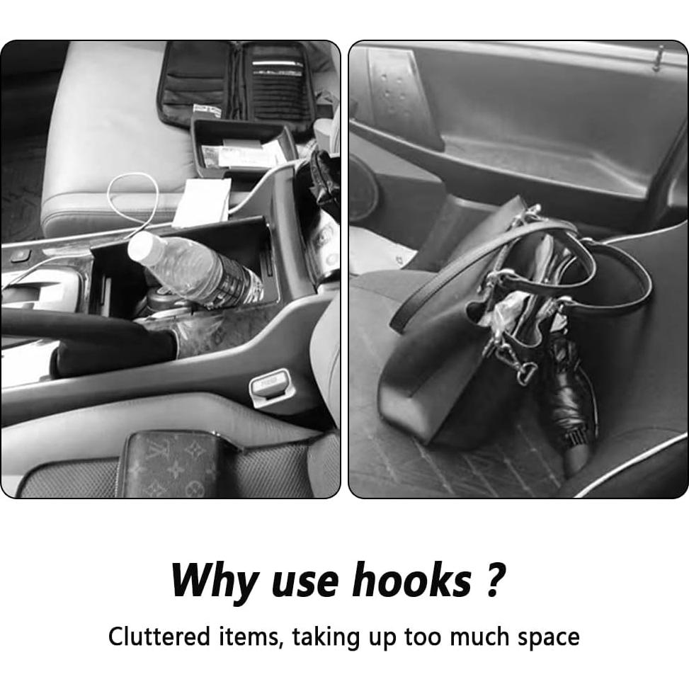 Gancho para reposacabezas de coche NHHC 4PCS Organizador