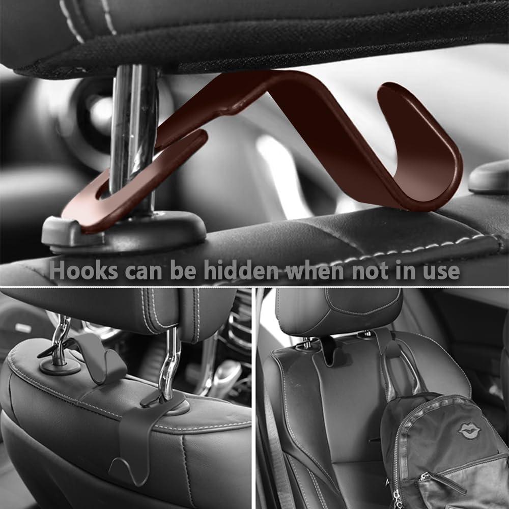 Gancho para reposacabezas de coche NHHC 4PCS Organizador