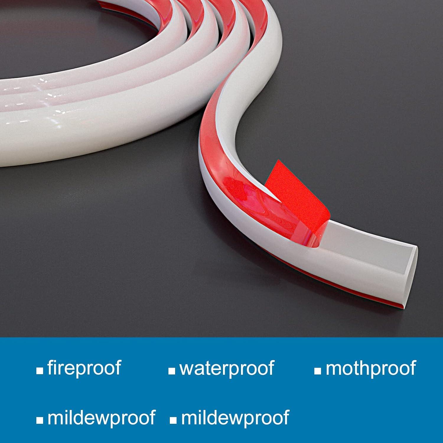 Moldura Cuarterona Flexible NeatiEase Autoadhesiva 3.05m Blanco