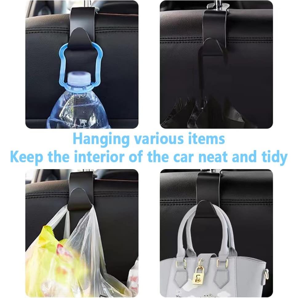 Gancho Oculto NHHC para Reposacabezas Coche Azul 4 Pcs