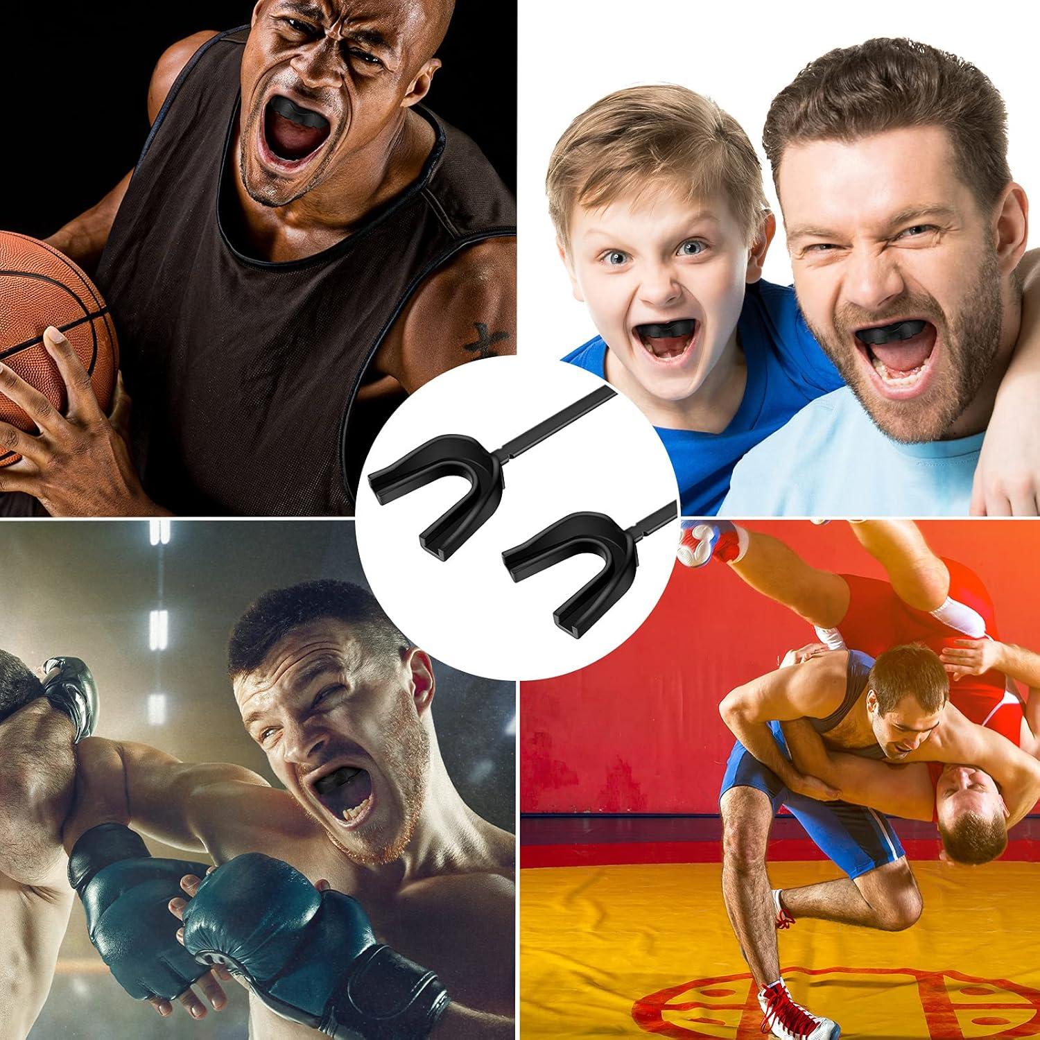 TOODOO 3 Protectores Bucales de Fútbol y Boxeo Negro