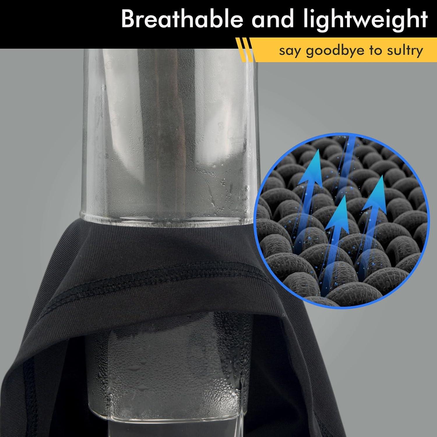 Mascarilla Gaiter Transpirable SUNLAND 25x43cm Negra