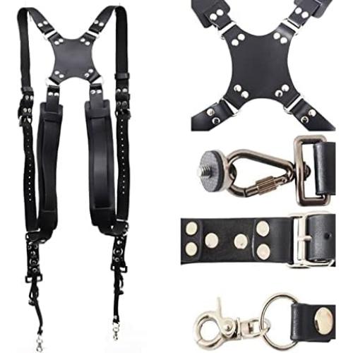 Arnés Doble para Cámara Jumyee con Correas Ajustables - Negro