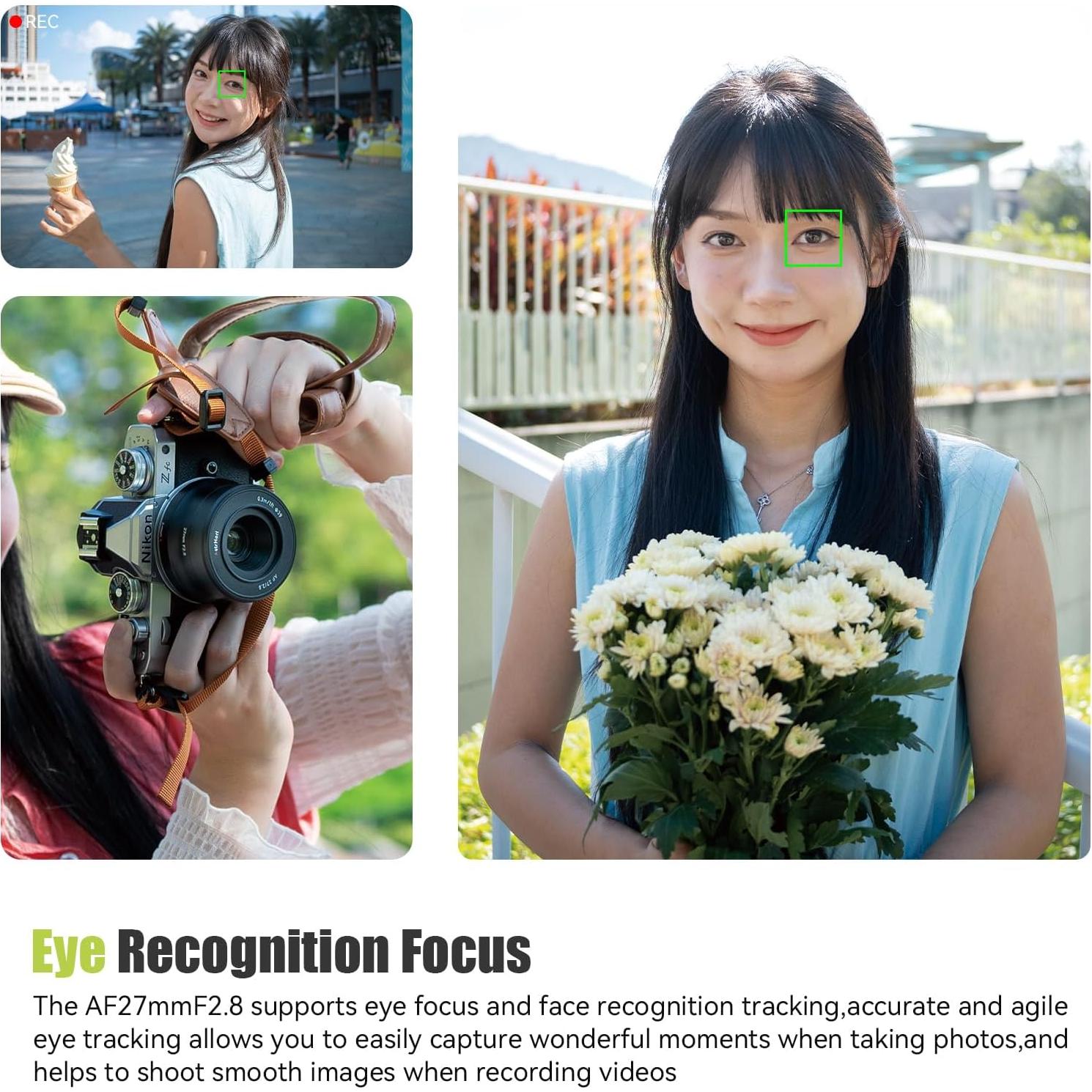 Lente Pancake AstrHori AF 27mm F2.8 para Fuji X - Ultra Compacta