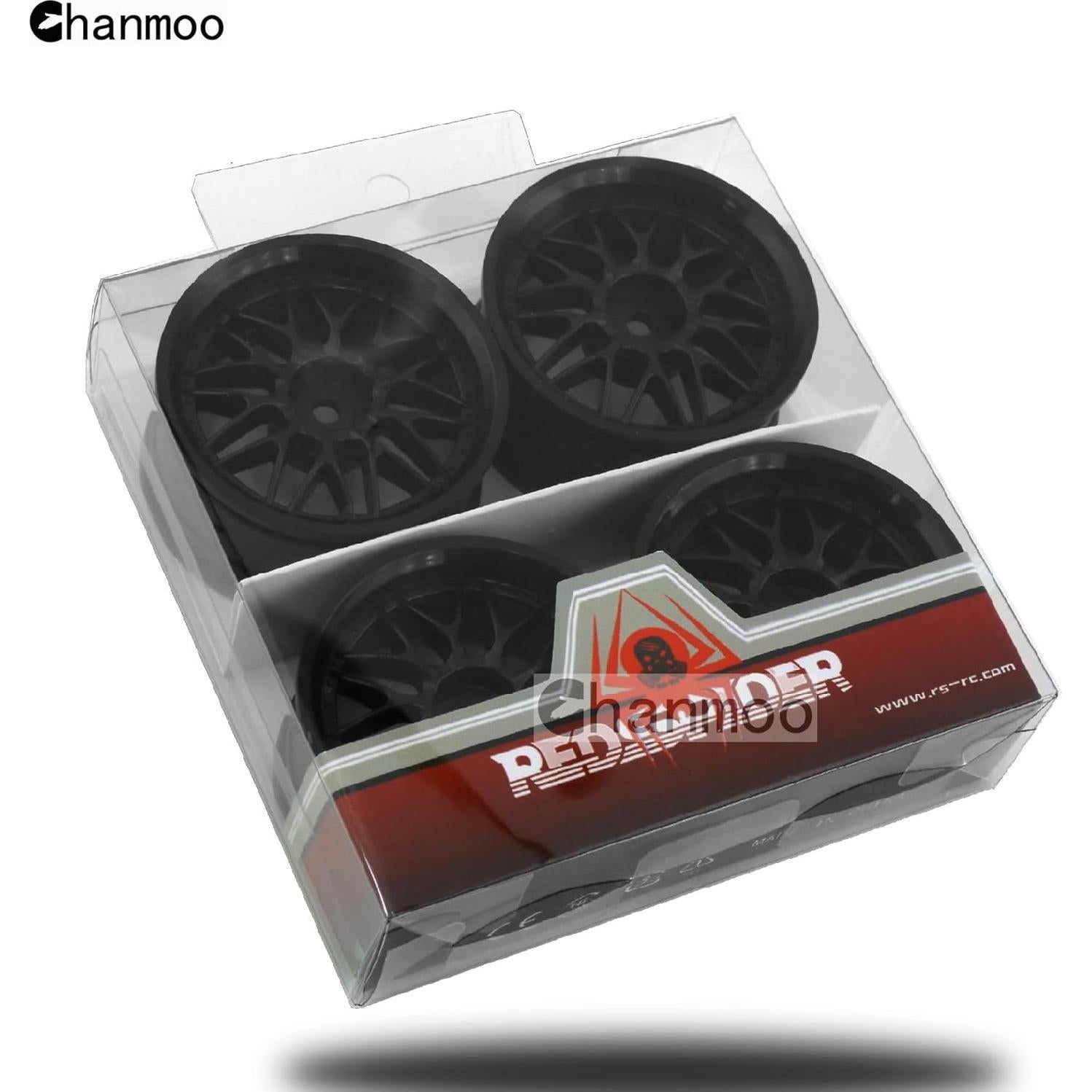 Ruedas RC On Road 1/10 Chanmoo 52mm 4PCS Neumáticos Rally