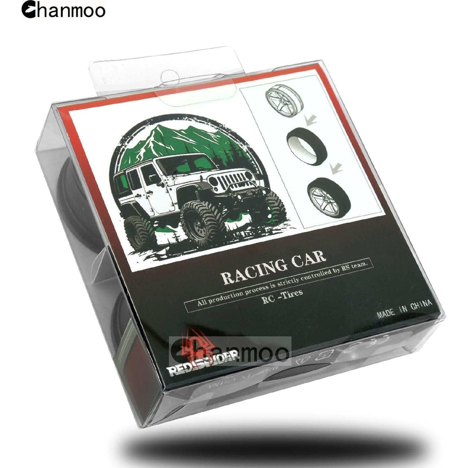 Ruedas RC On Road 1/10 Chanmoo 52mm 4PCS Neumáticos Rally