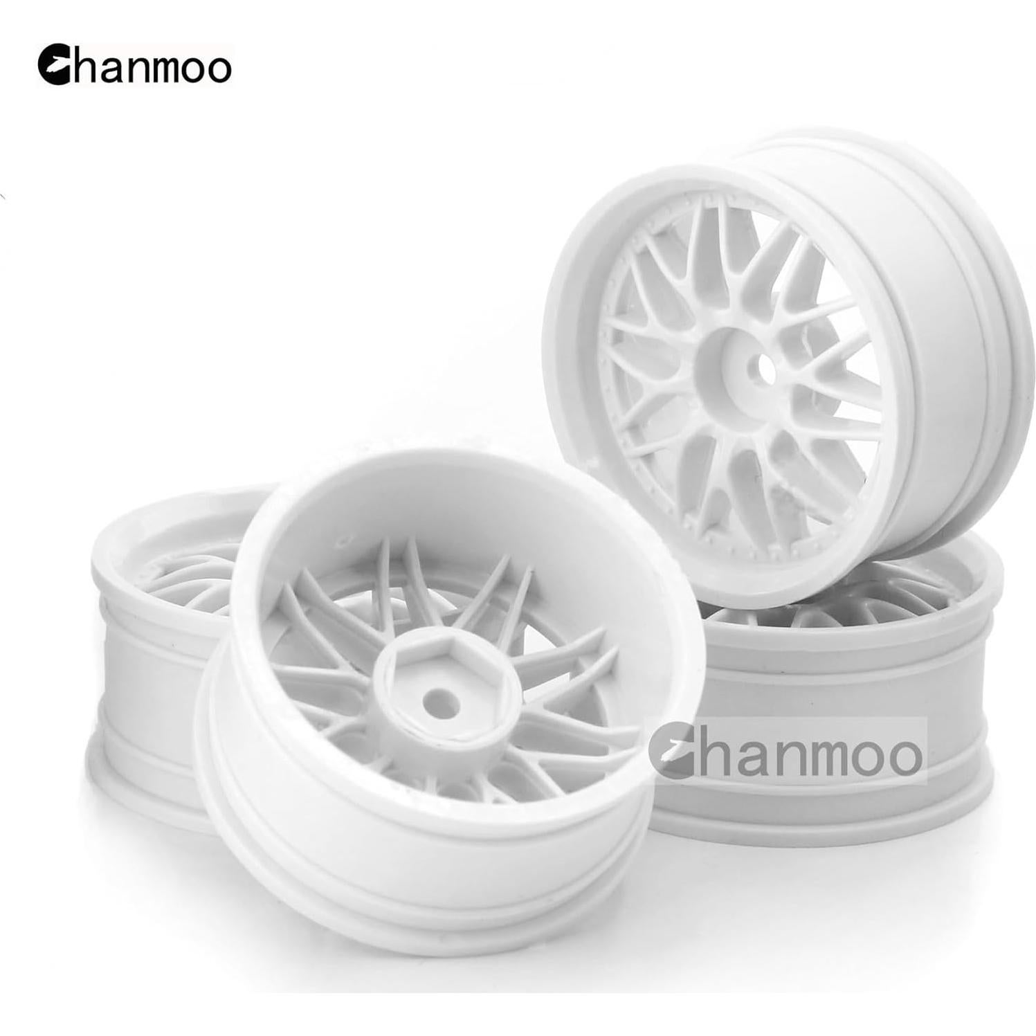 Ruedas RC On Road 1/10 Chanmoo 52mm 4PCS Neumáticos Rally