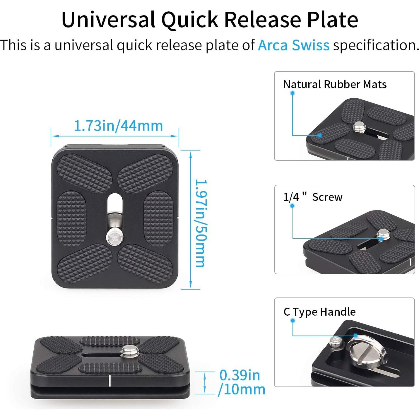 Cabezal de Bola INNOREL N36 para Trípode y Monopie, Carga 20kg
