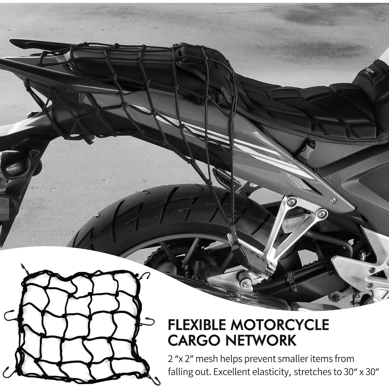 Red de Carga Elástica Wogomz 15x15 cm Ajustable Negro