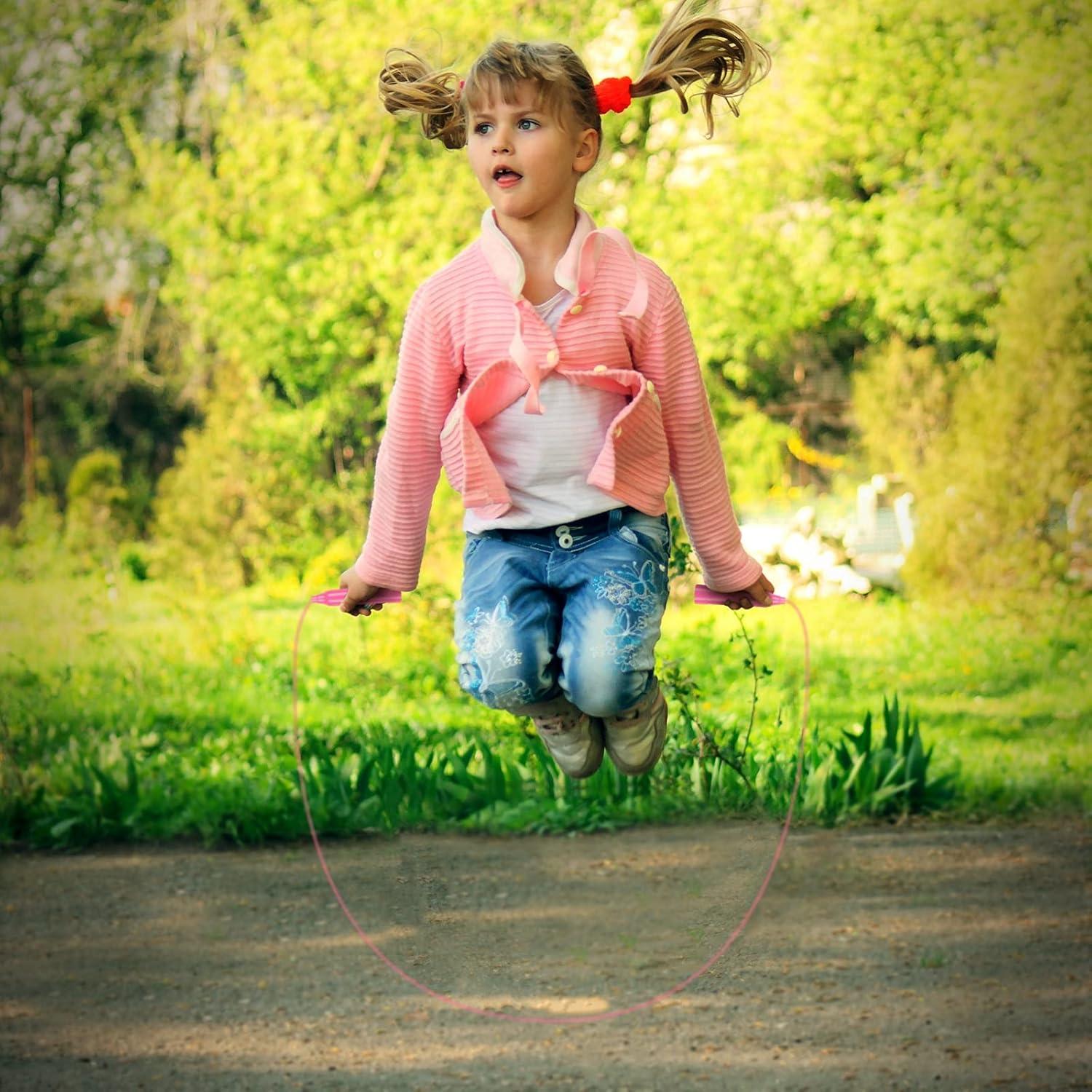 Cuerdas de Saltar Ajustables Elcoho 12 Paquetes Niños 2.3m